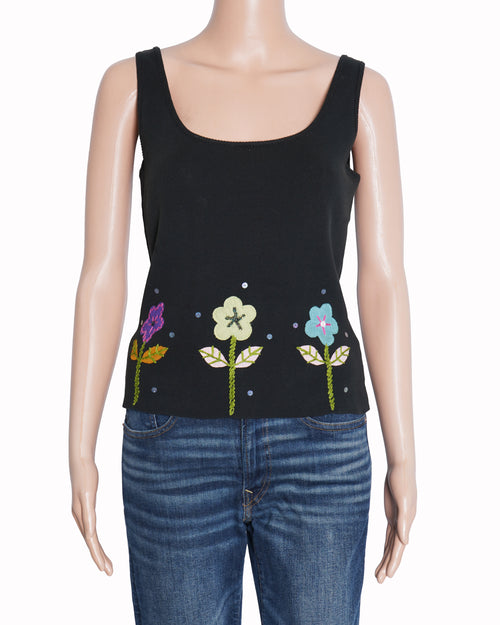 Moschino black tank top