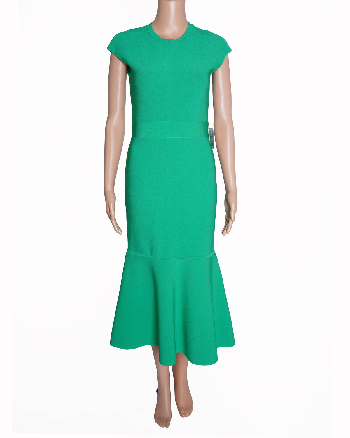 New Hervé Léger Form Fit Dress In Green