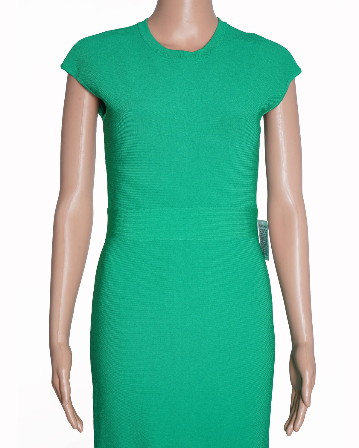 New Hervé Léger Form Fit Dress In Green