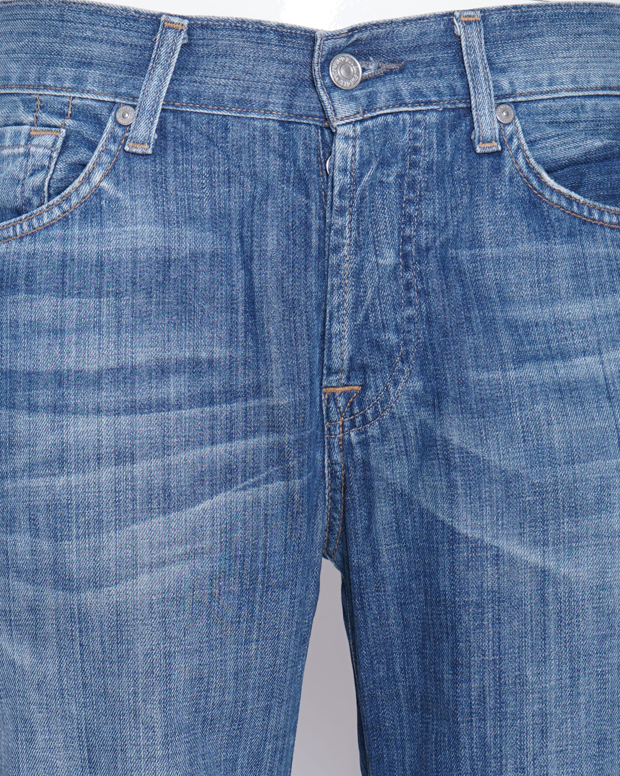 7 for all mankind blue faded men's jeans