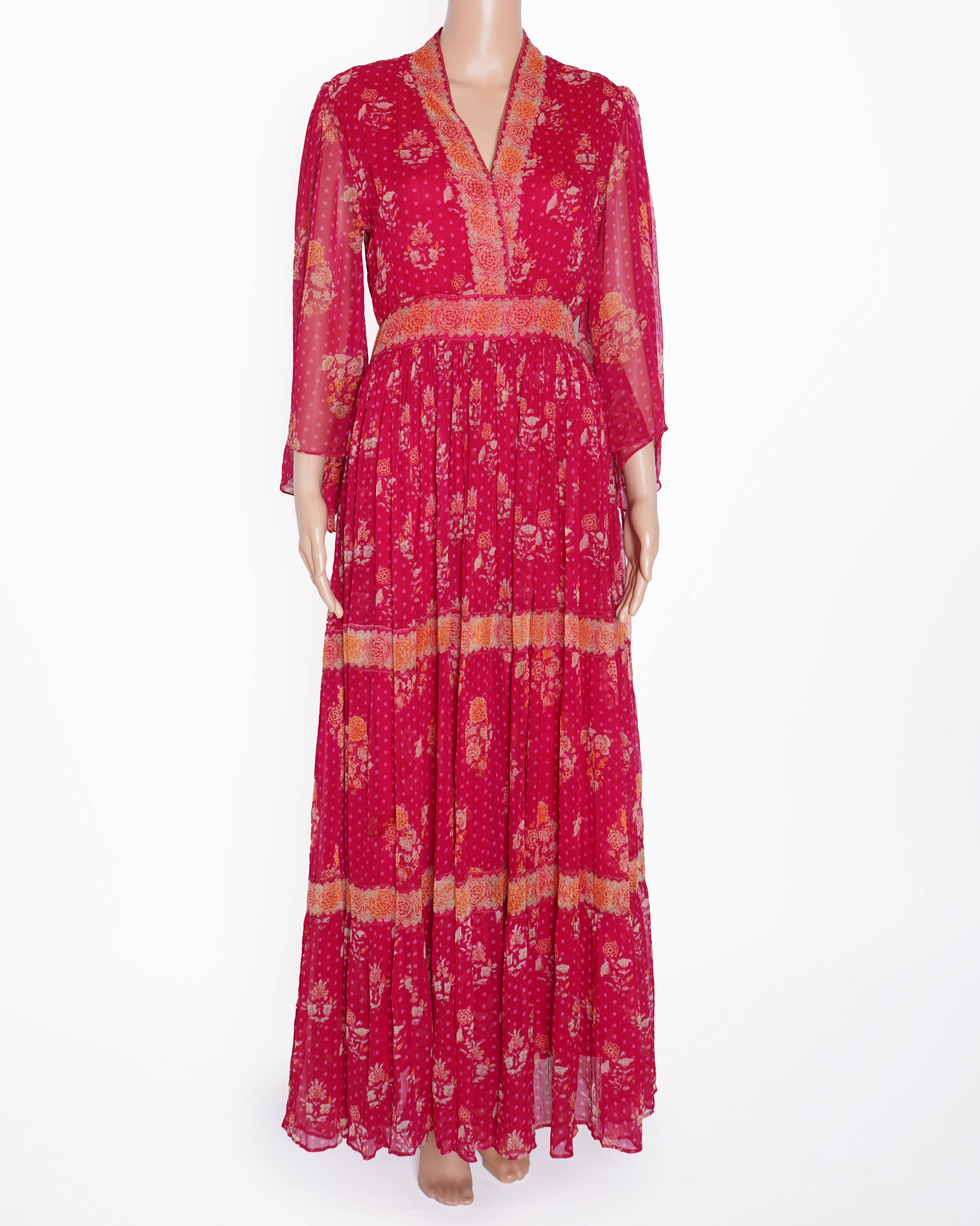 Ritu Kumar floral print fit and flare dress