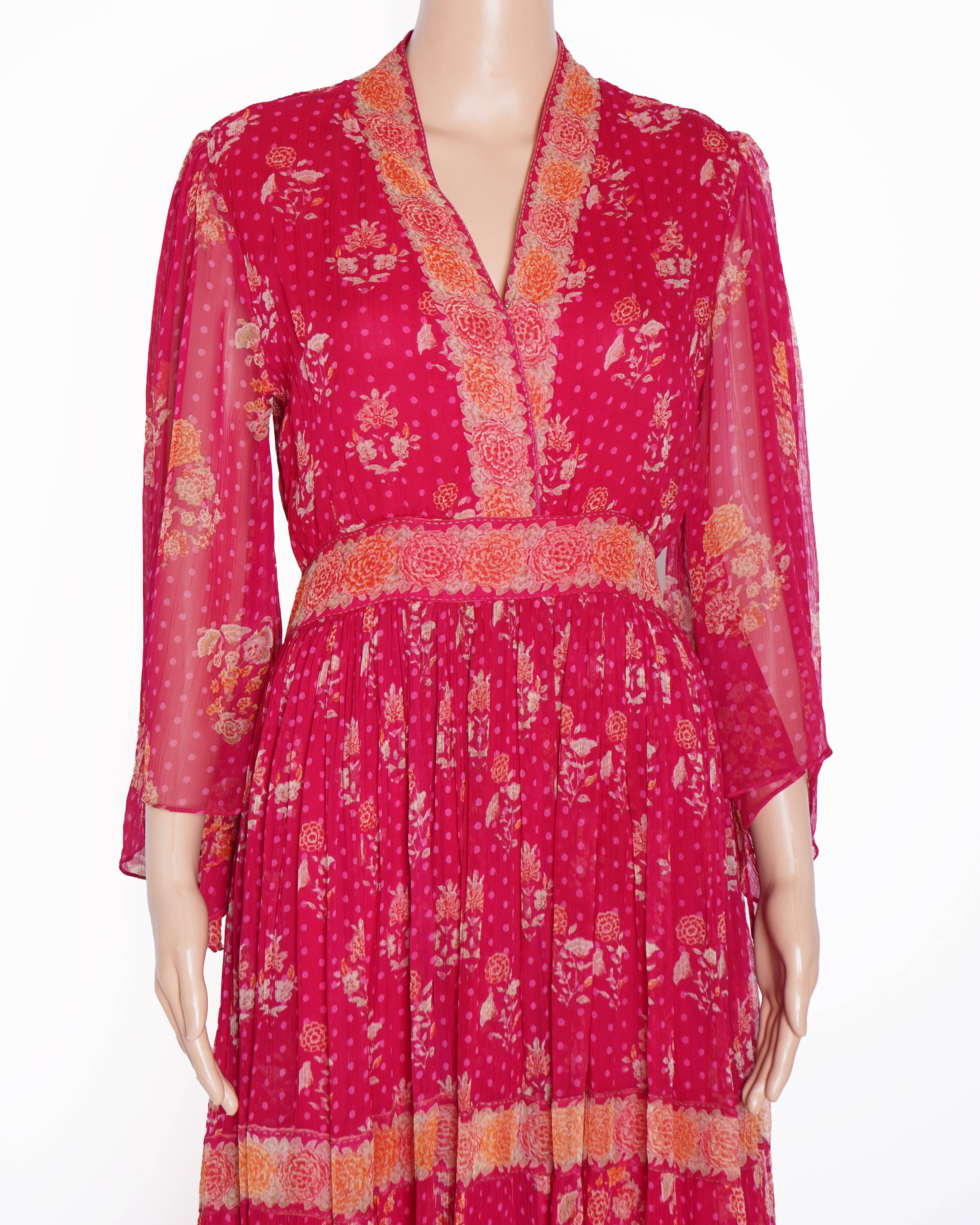 Ritu Kumar floral print fit and flare dress