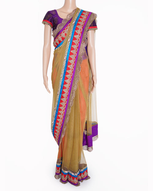 Anamika Khanna Net saree with blouse
