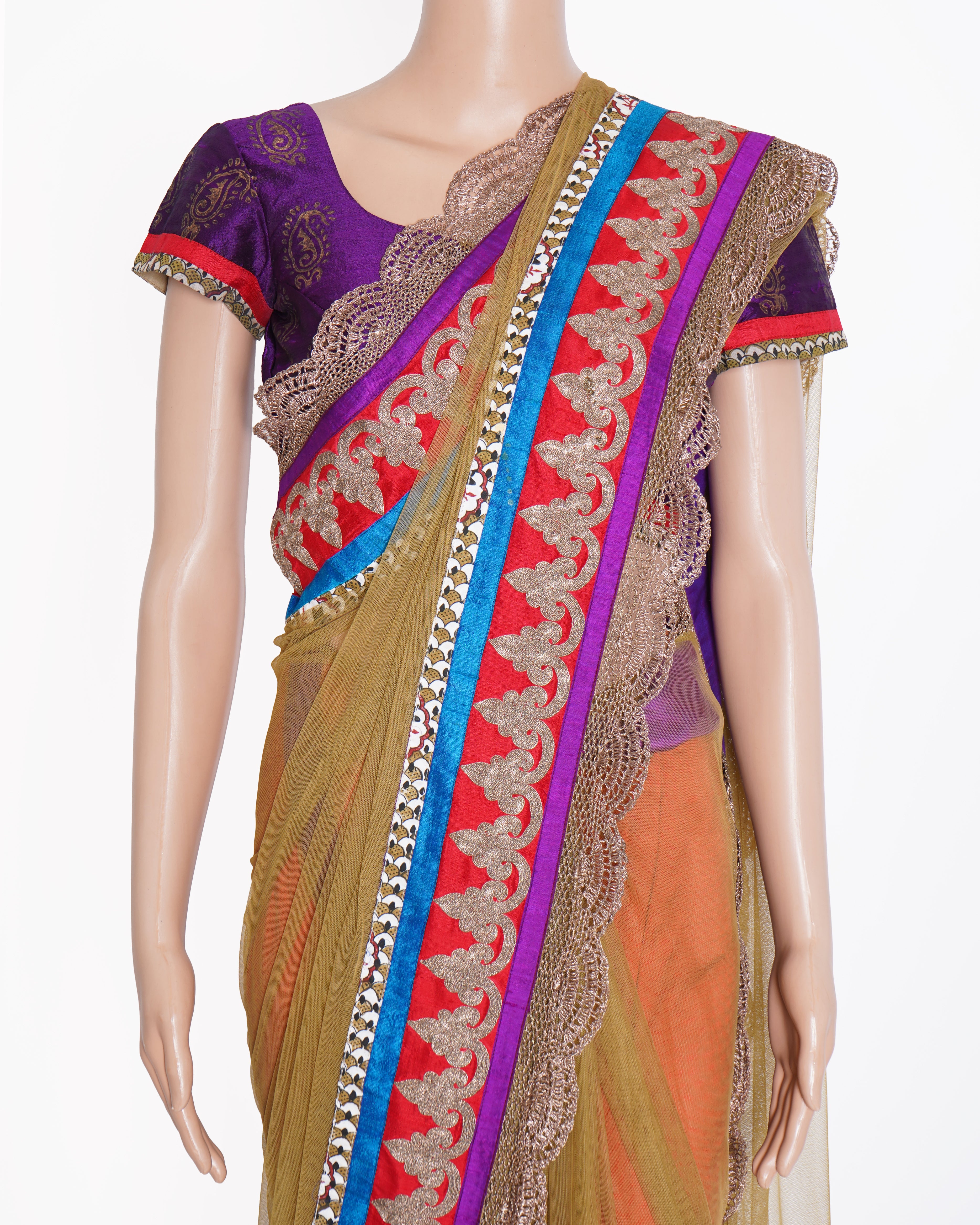 Anamika Khanna Net saree with blouse