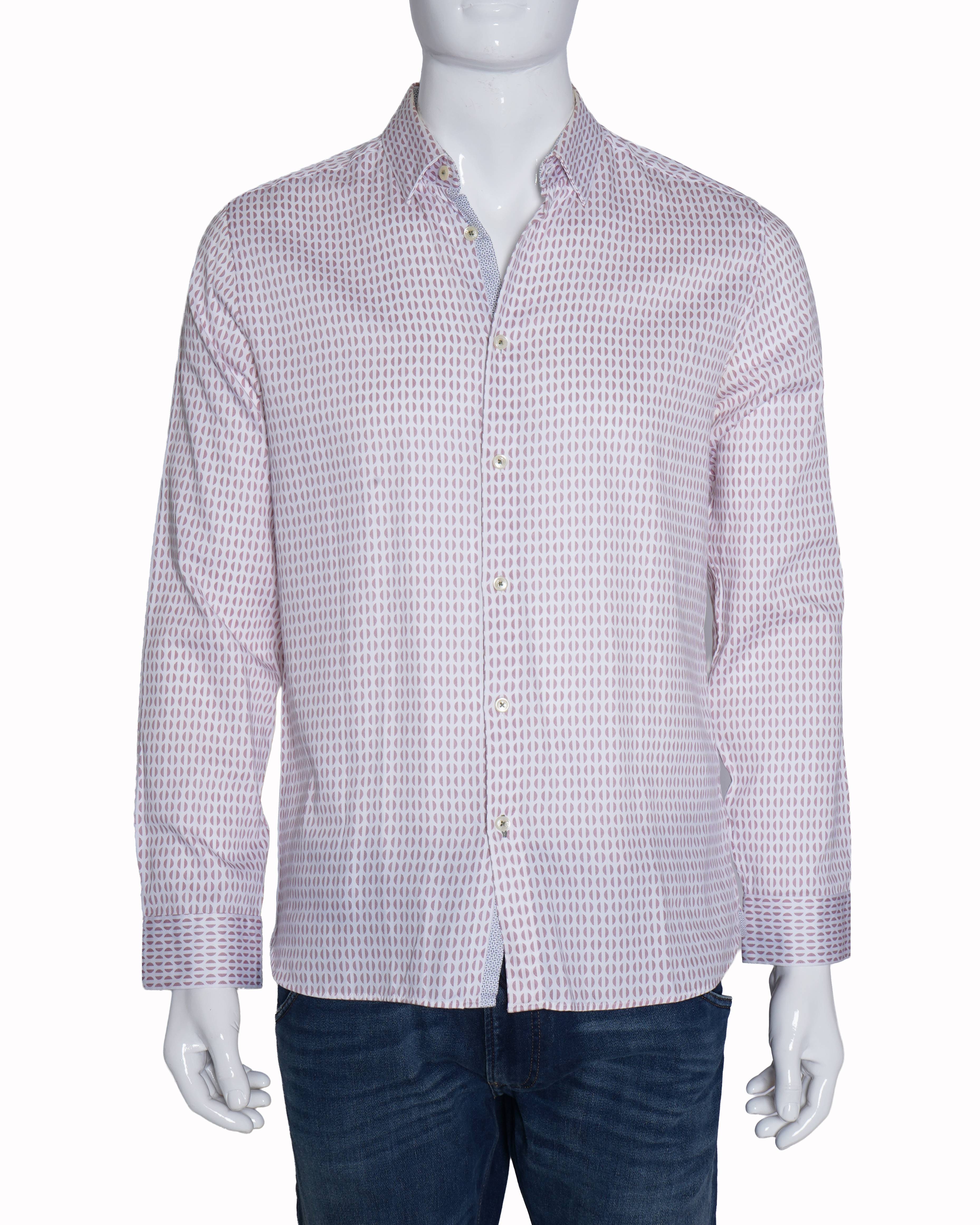Ted baker printed motif men's shirt
