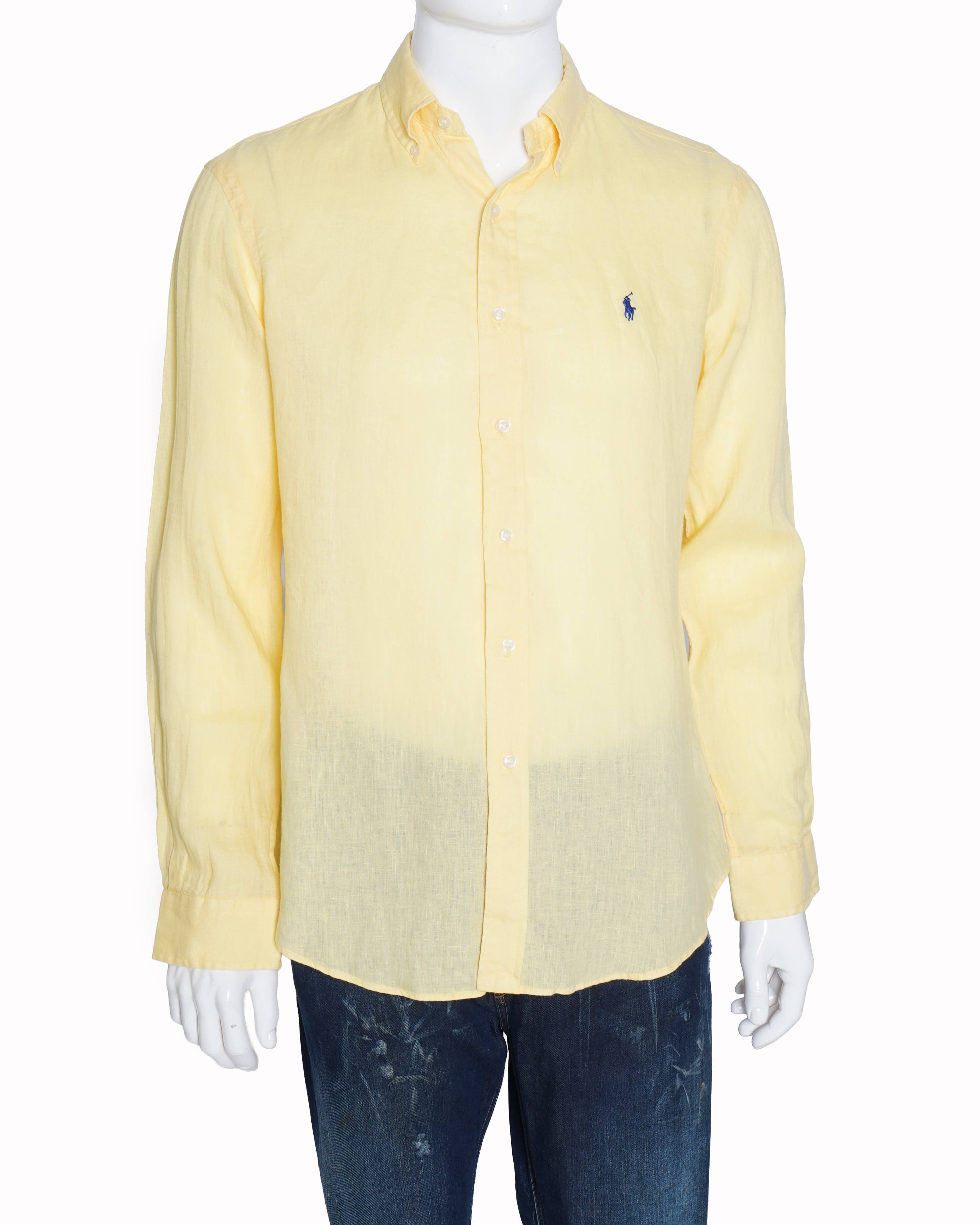 Ralph Lauren Yellow Full Sleeve Shirts