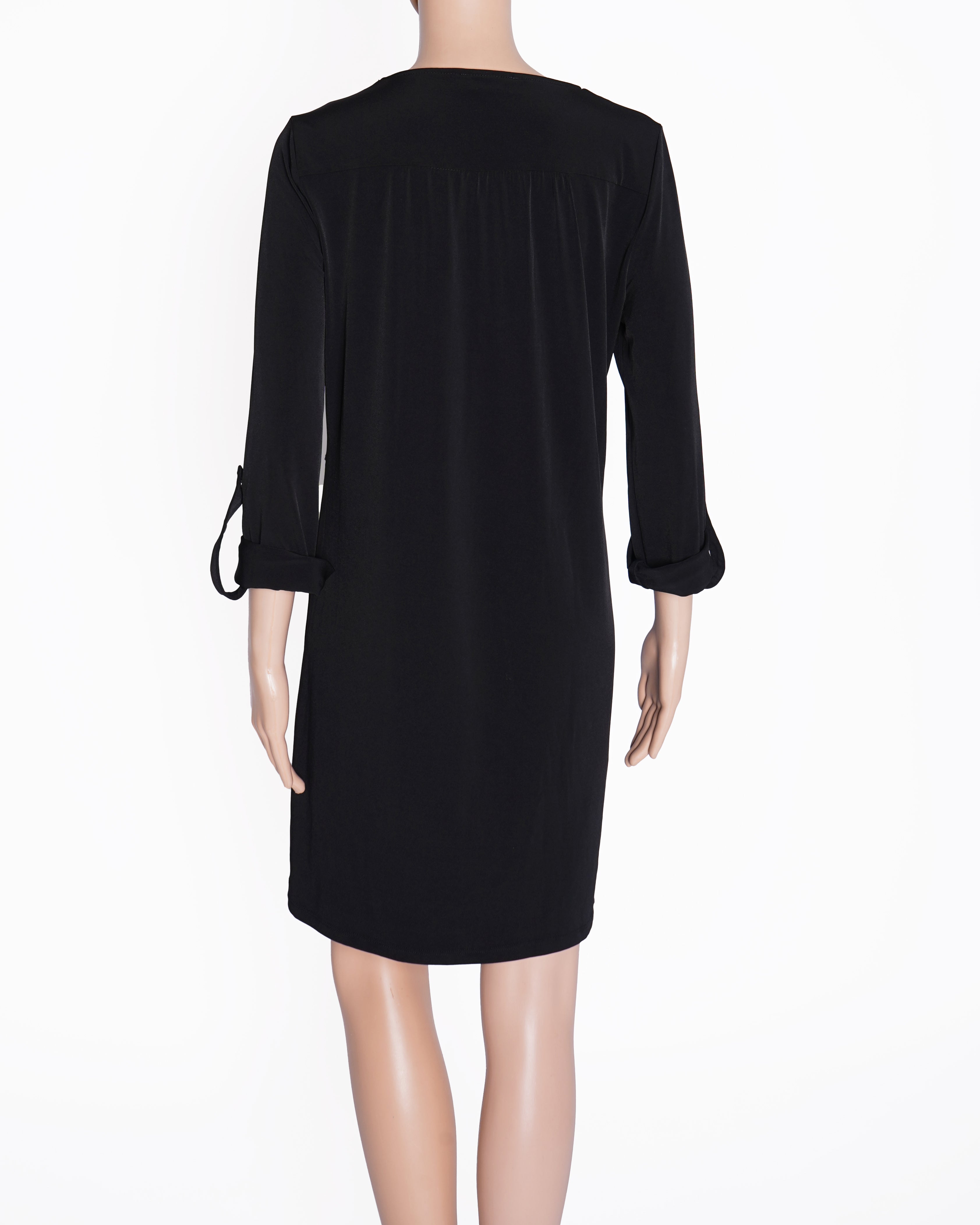 Michael Kors Mini Loose Fit Dress In Black