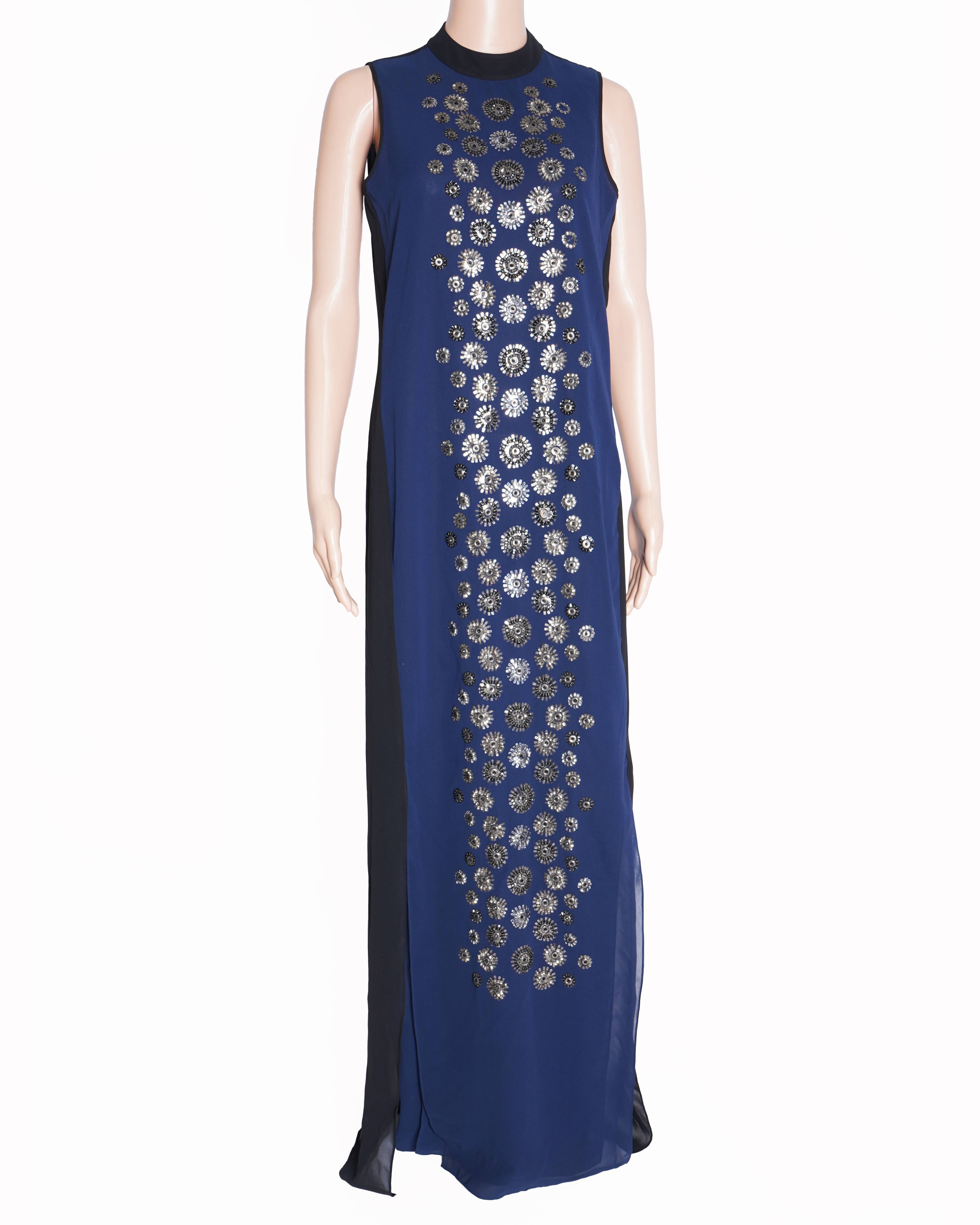 New Rohit Gandhi & Rahul Khanna blue embroidered kurta