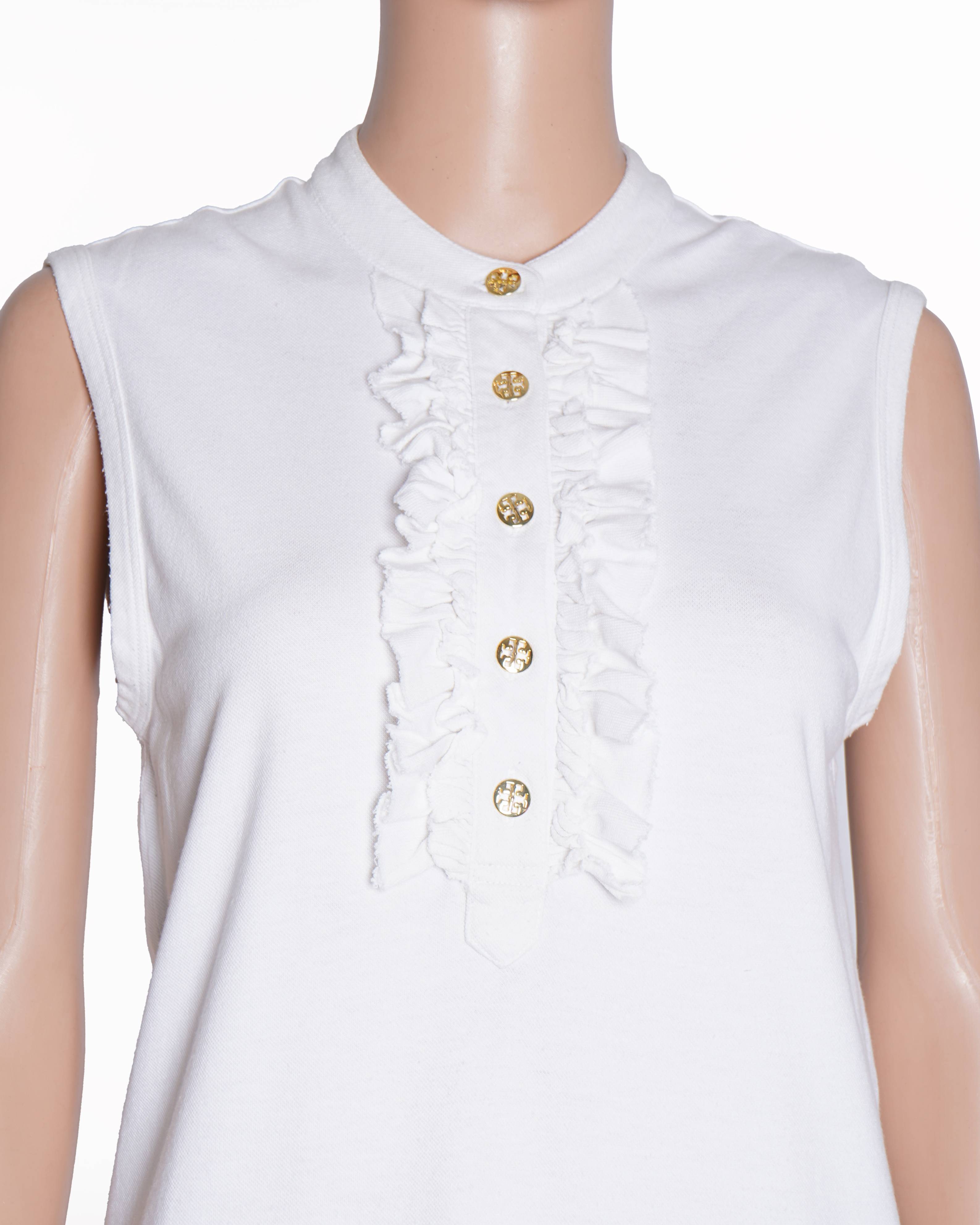 Tory Burch Sleeveless Top In White