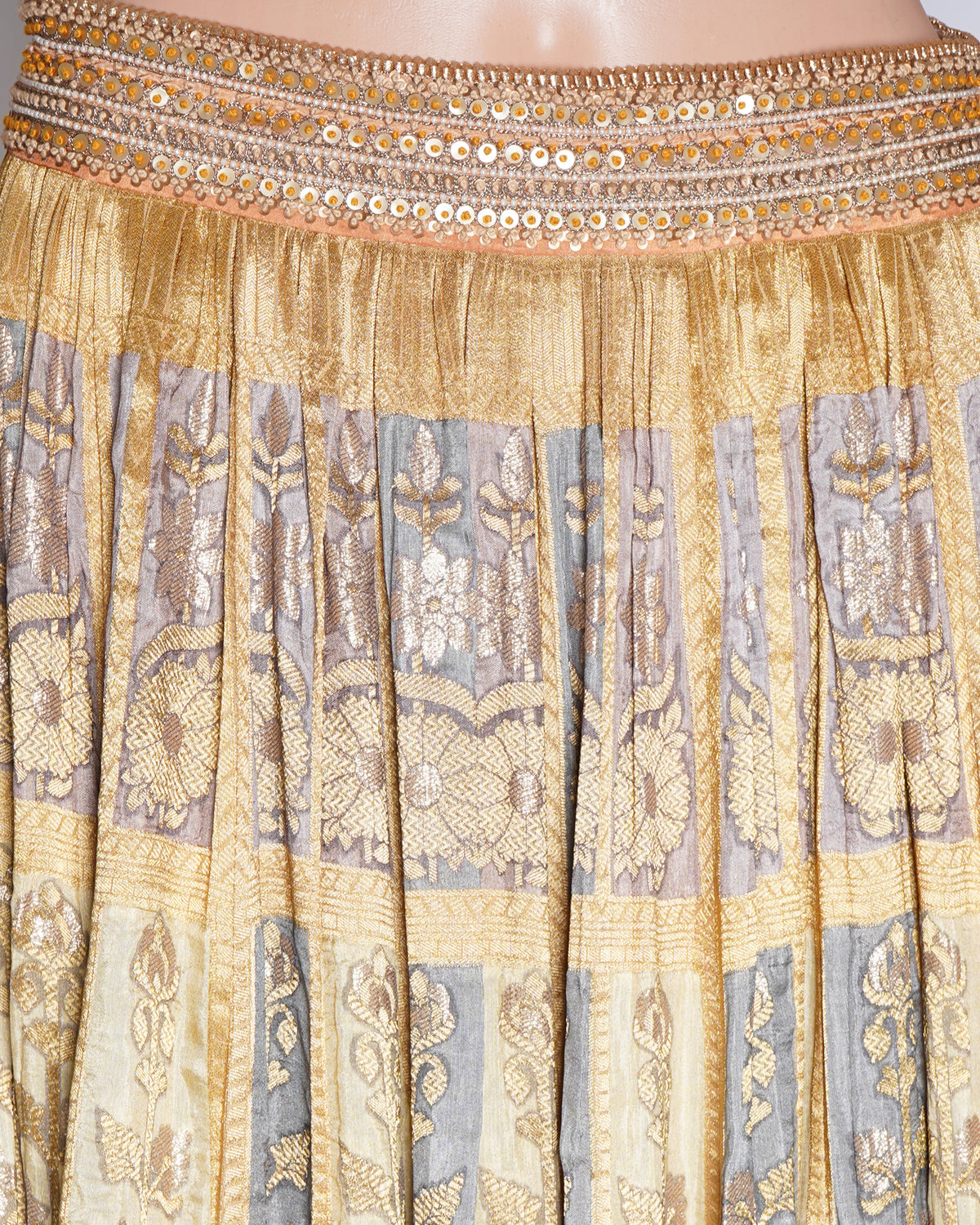 Tarun Tahiliani Long Flared Skirt