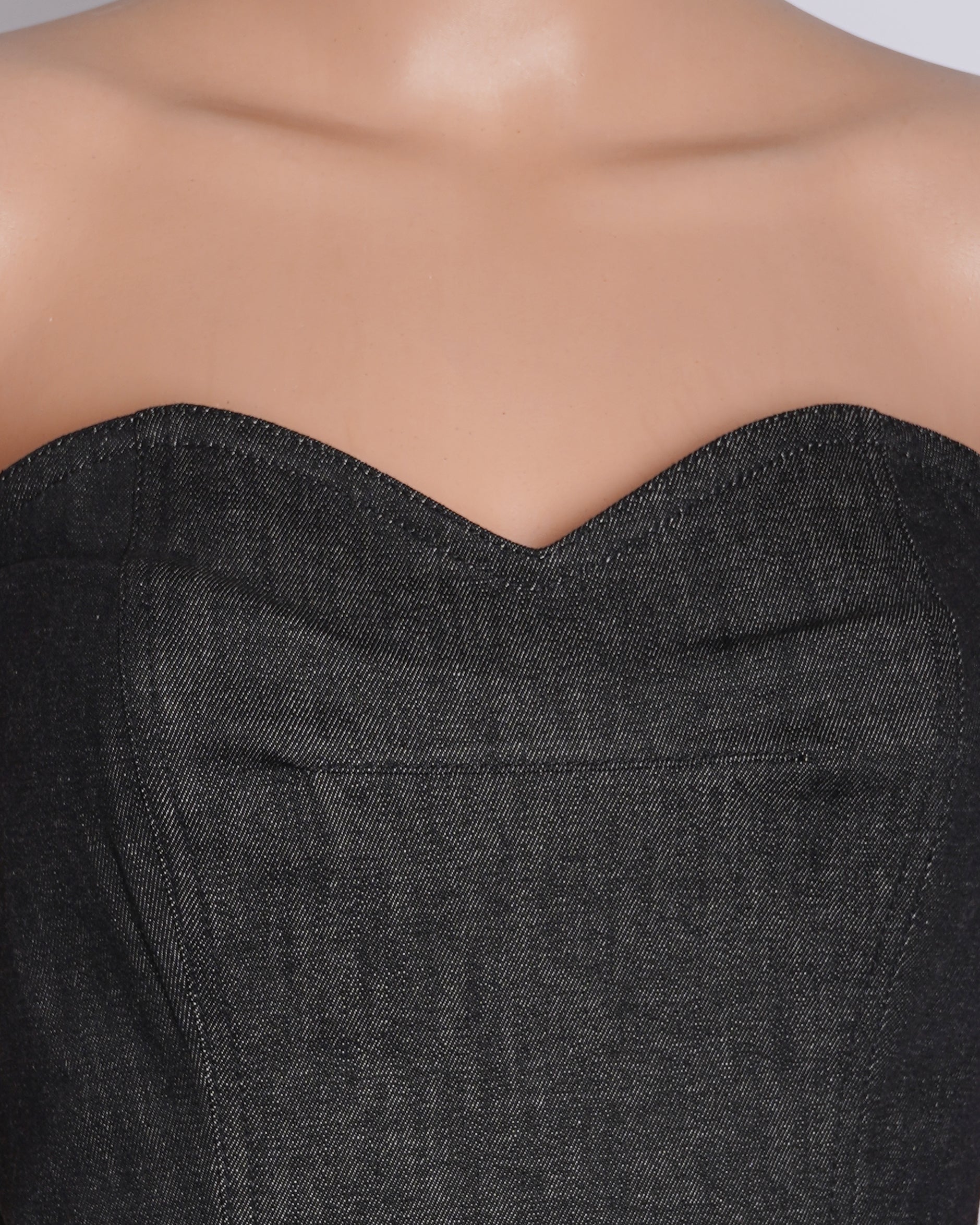 DKNY Strapless Knee Length Dress