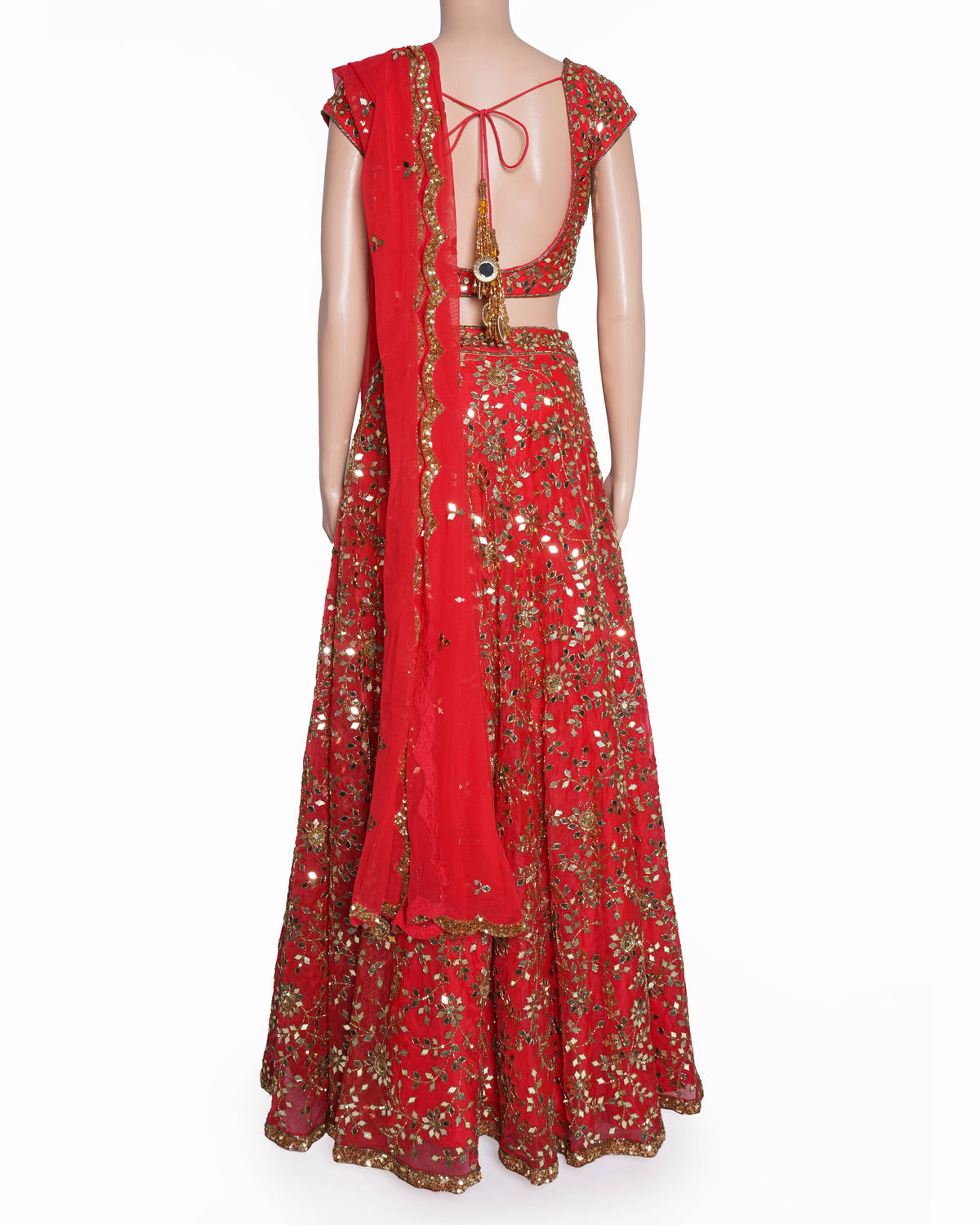 Seema khan mirror work lehenga set of 3