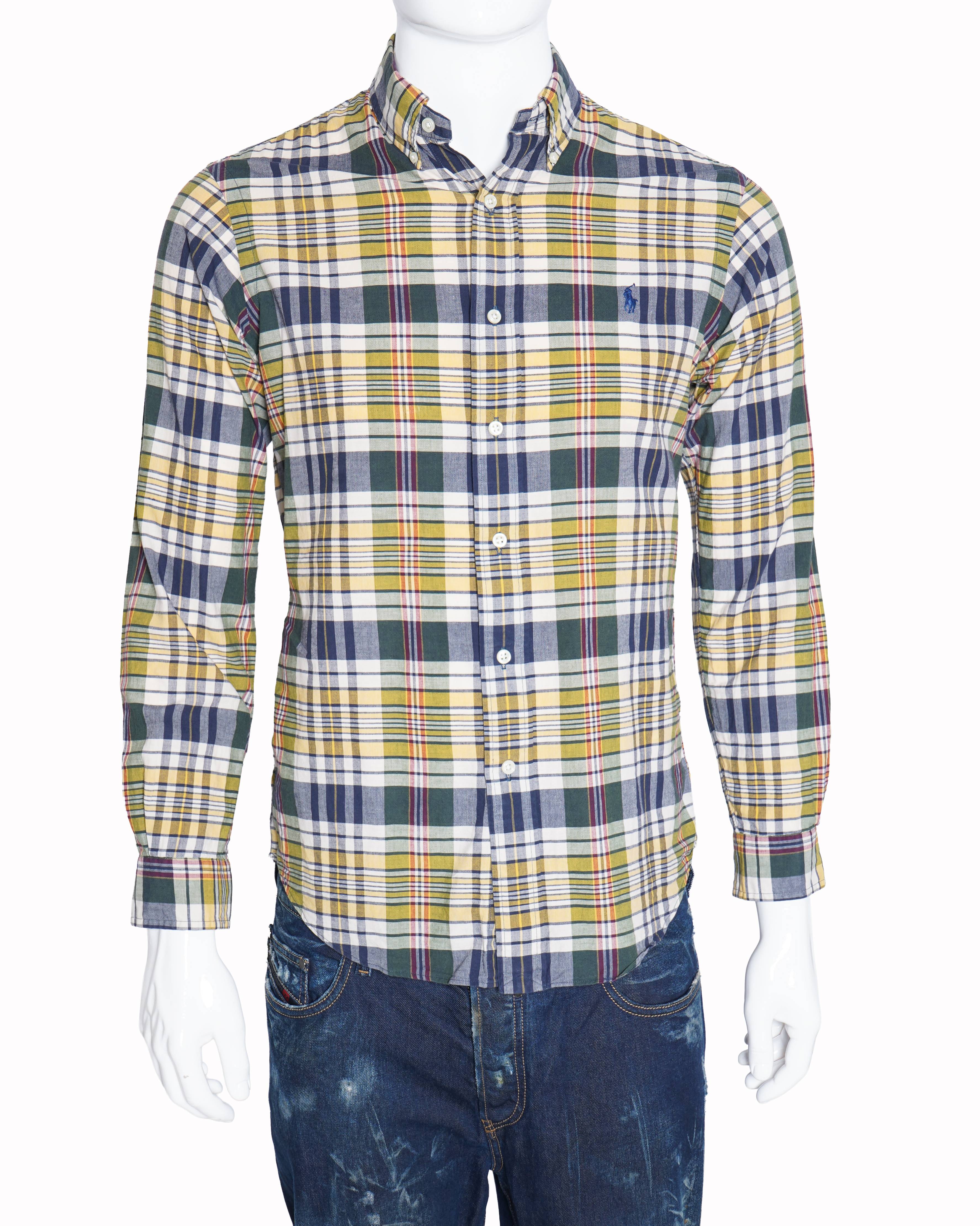 Ralph lauren checkered full sleeve shirt for men