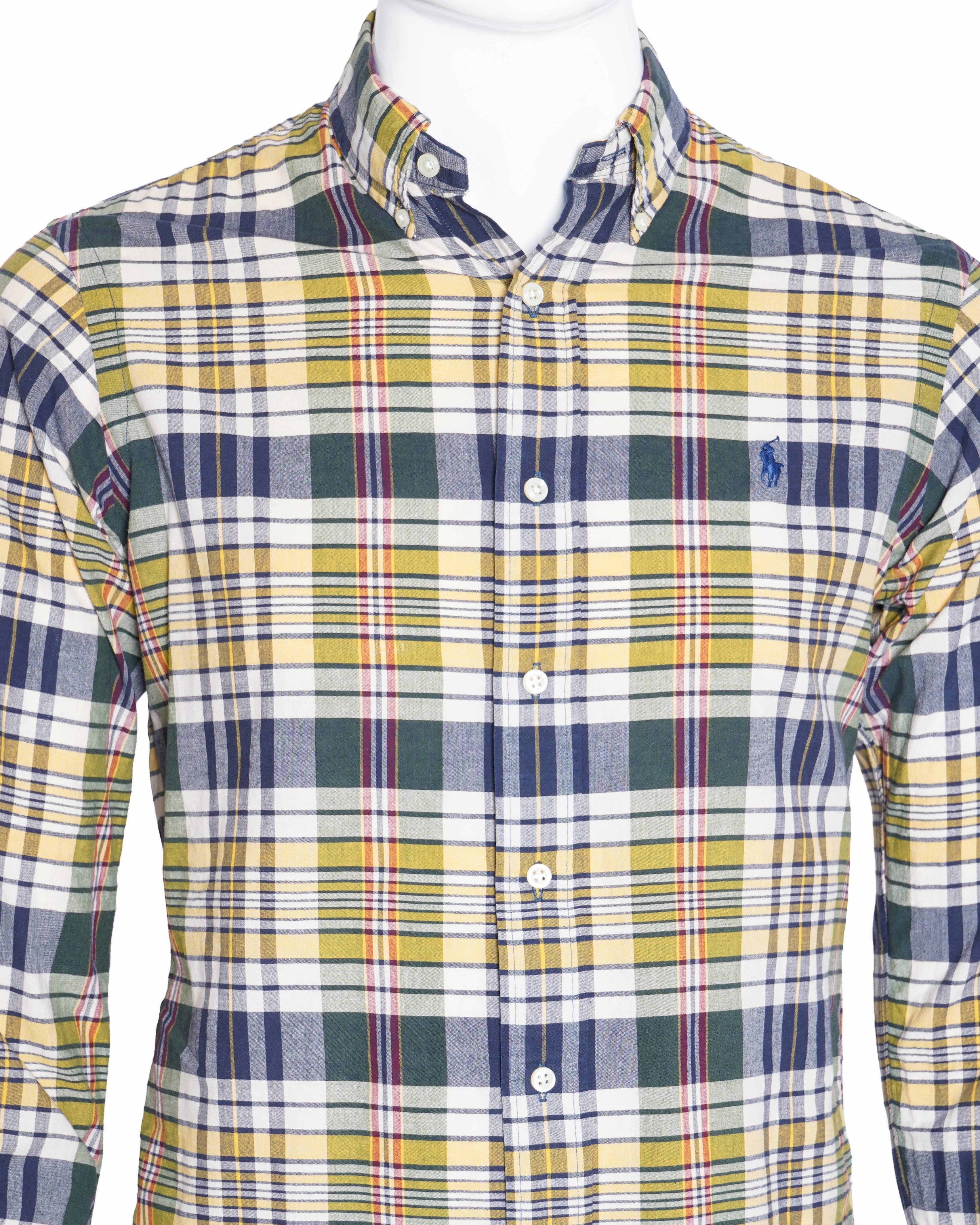 Ralph lauren checkered full sleeve shirt for men