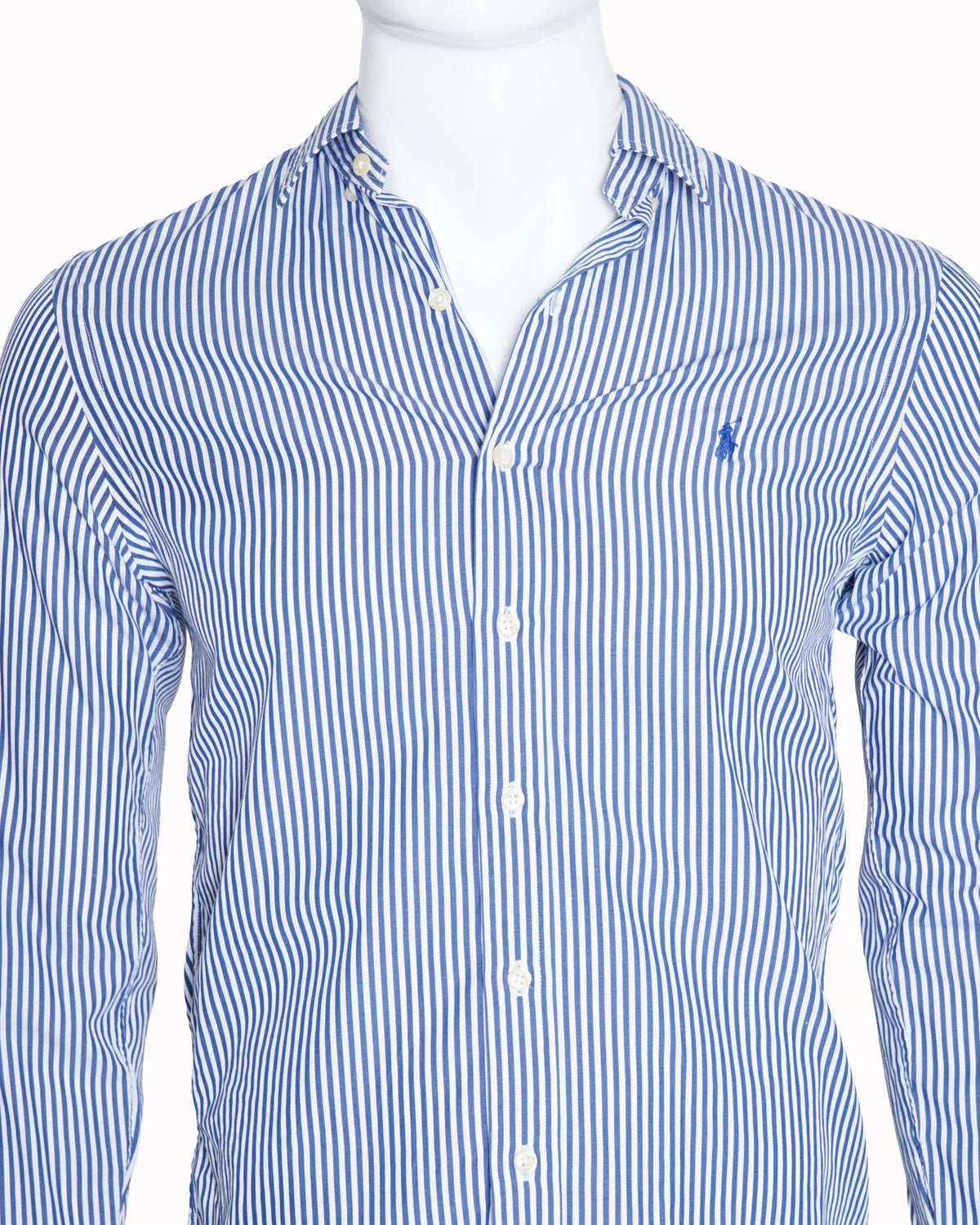 Ralph Lauren Vertical Stripes Blue Shirt