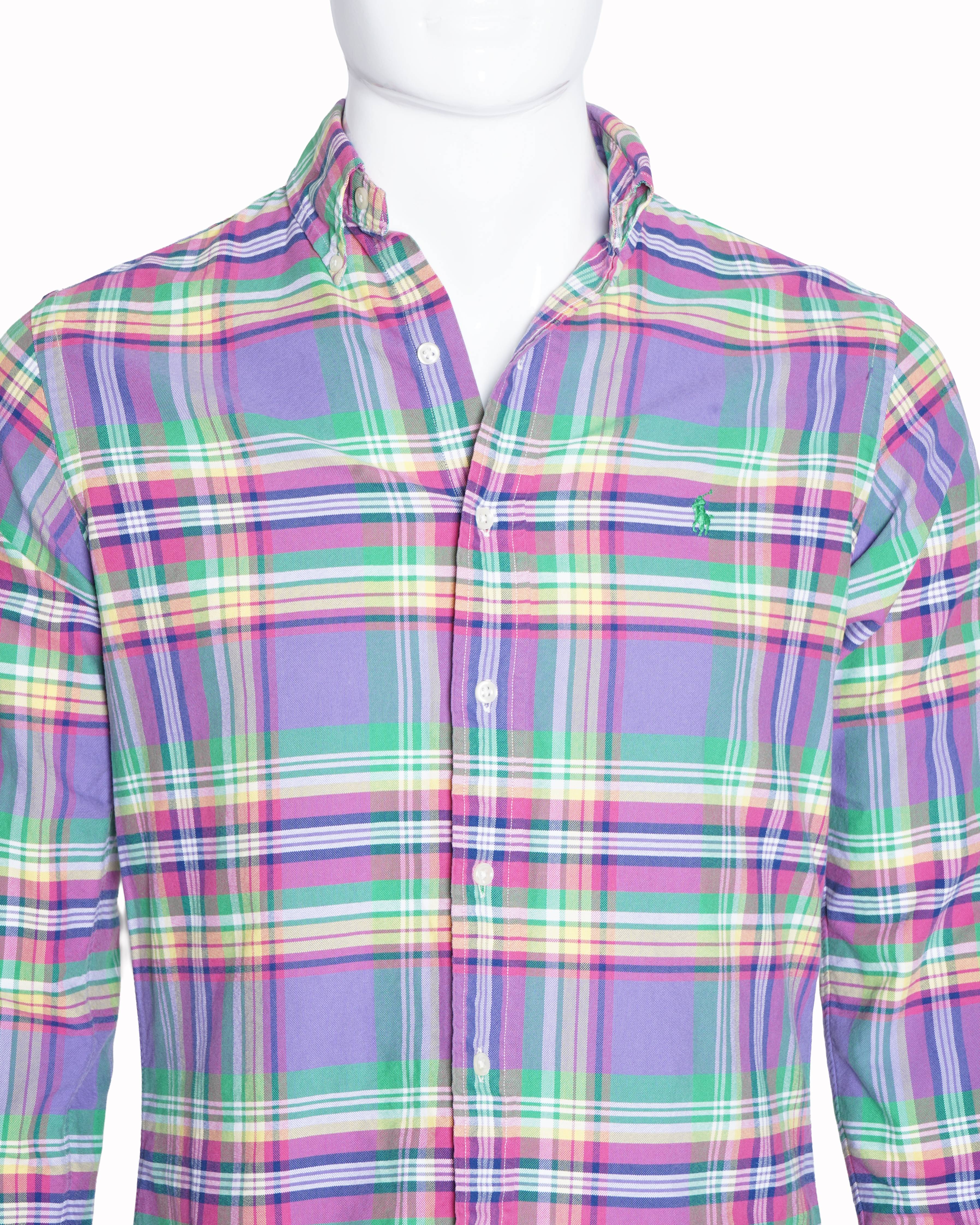Ralph Lauren multicolour checkered full sleeve shirt for men