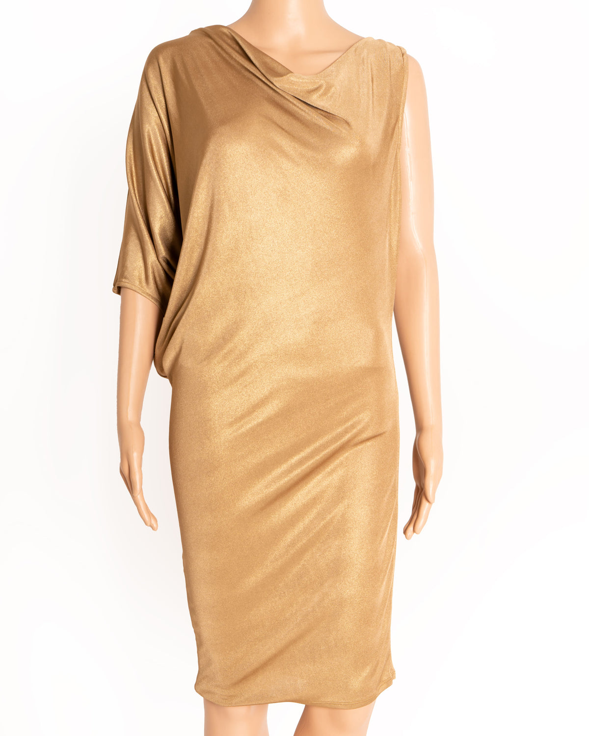 BCBG Asyymetric Dress in golden