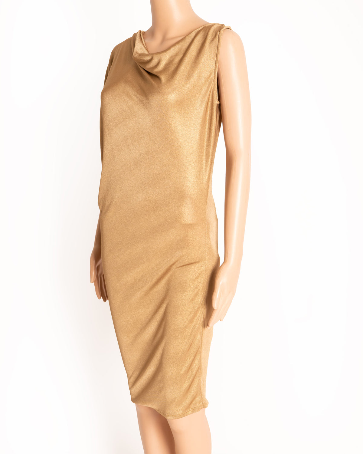 BCBG Asyymetric Dress in golden