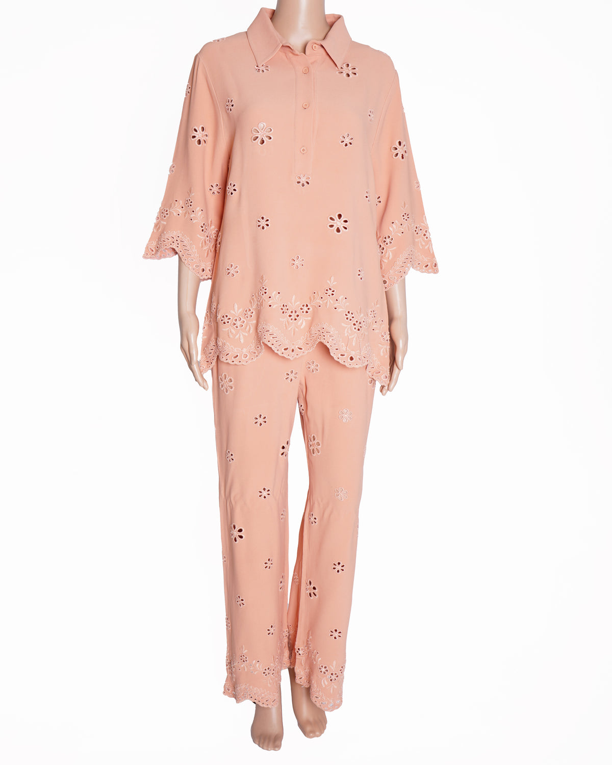 Elie saab embroidered shirt with pants