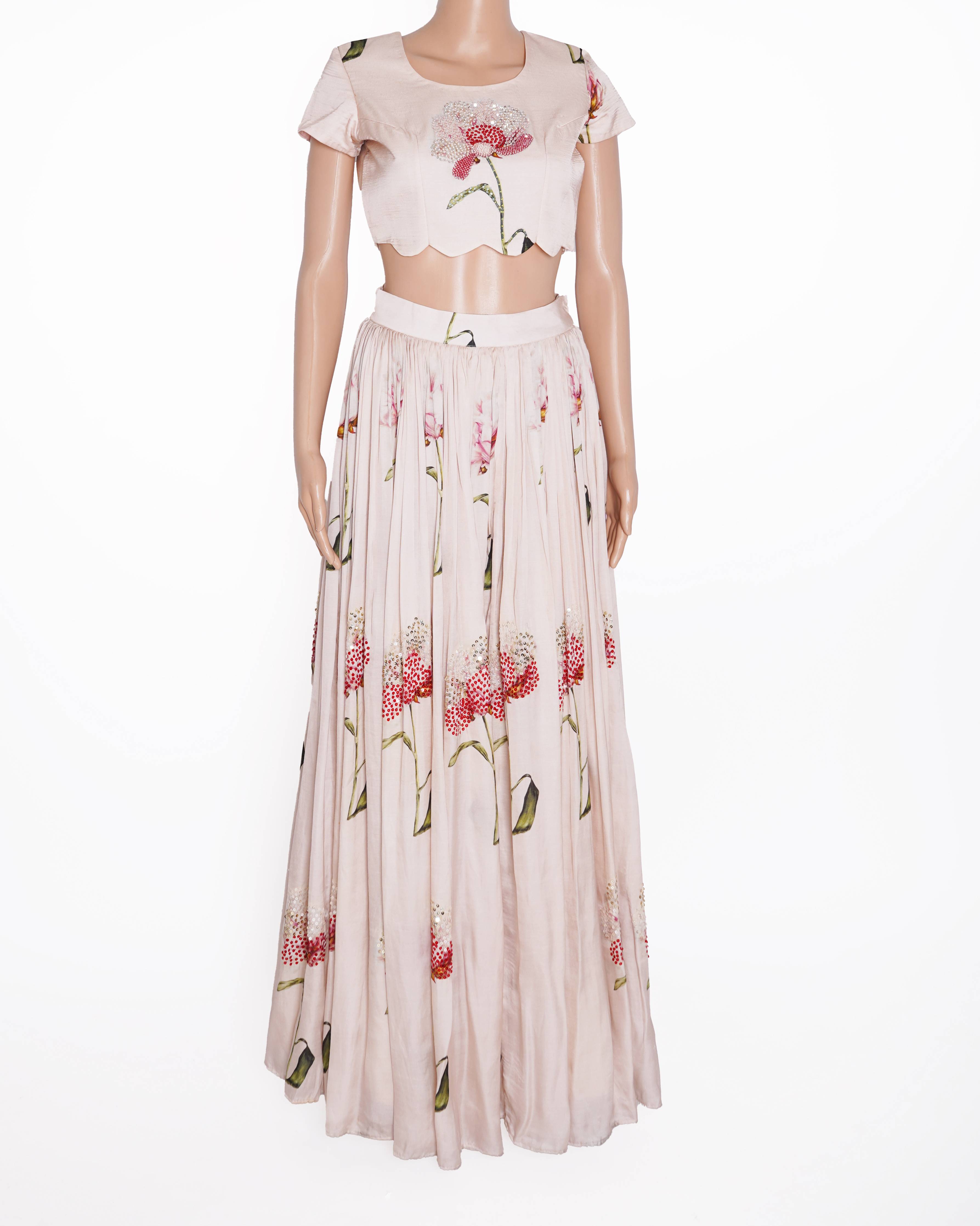 Archana Shah Lehenga set in pink