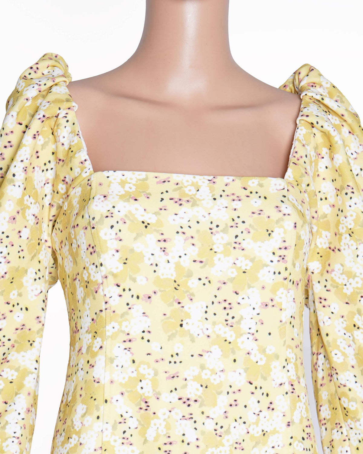 New Brogger Yellow Floral Printed 
Mid-length dress