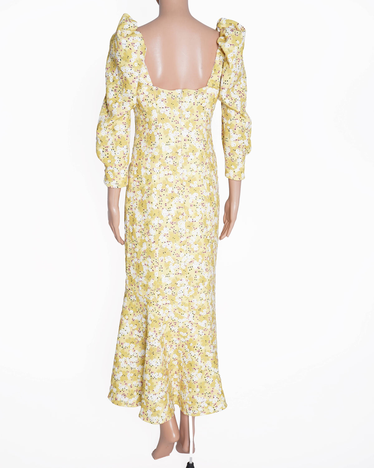 New Brogger Yellow Floral Printed 
Mid-length dress