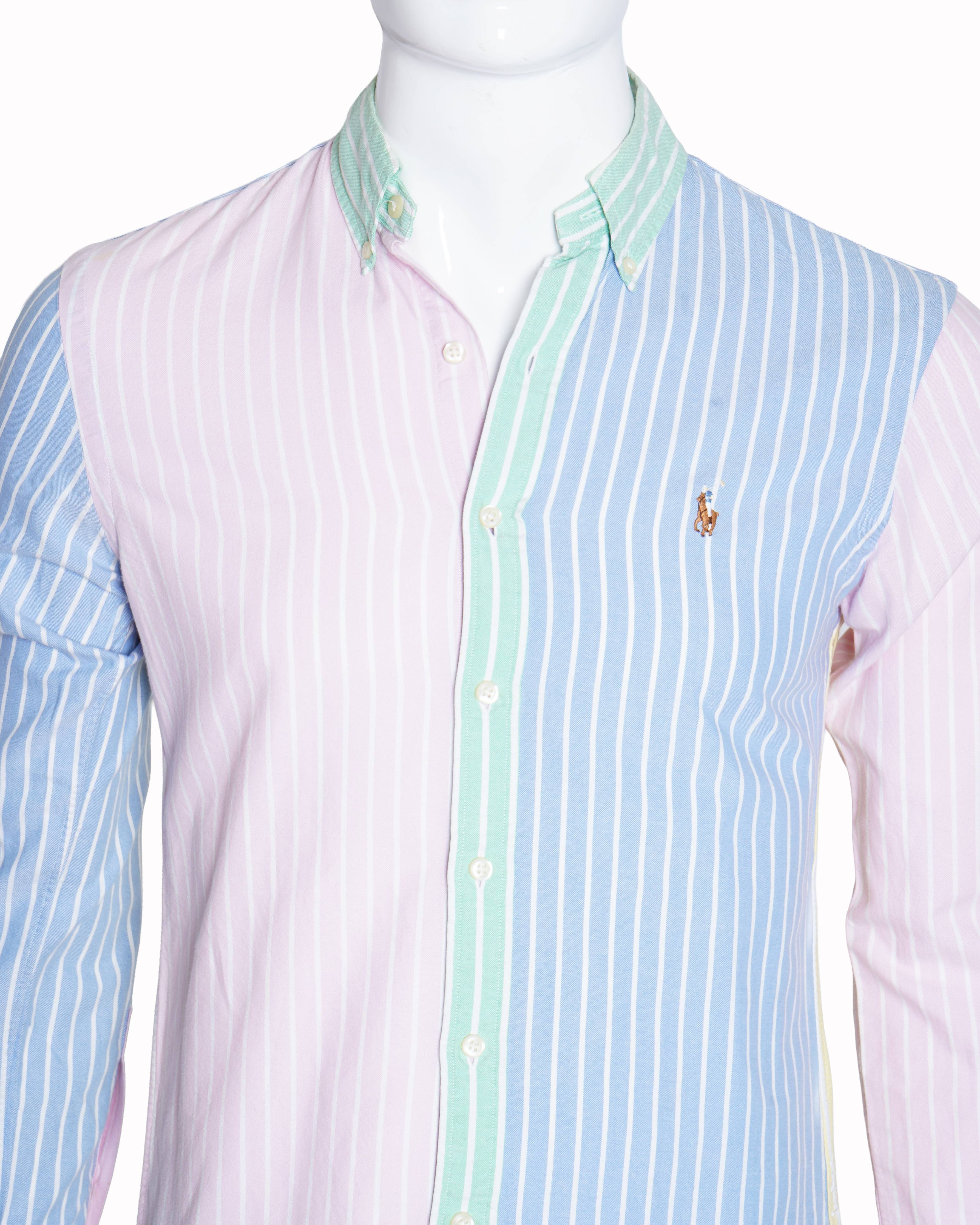 Ralph Lauren vertical multi-color striped shirt for men