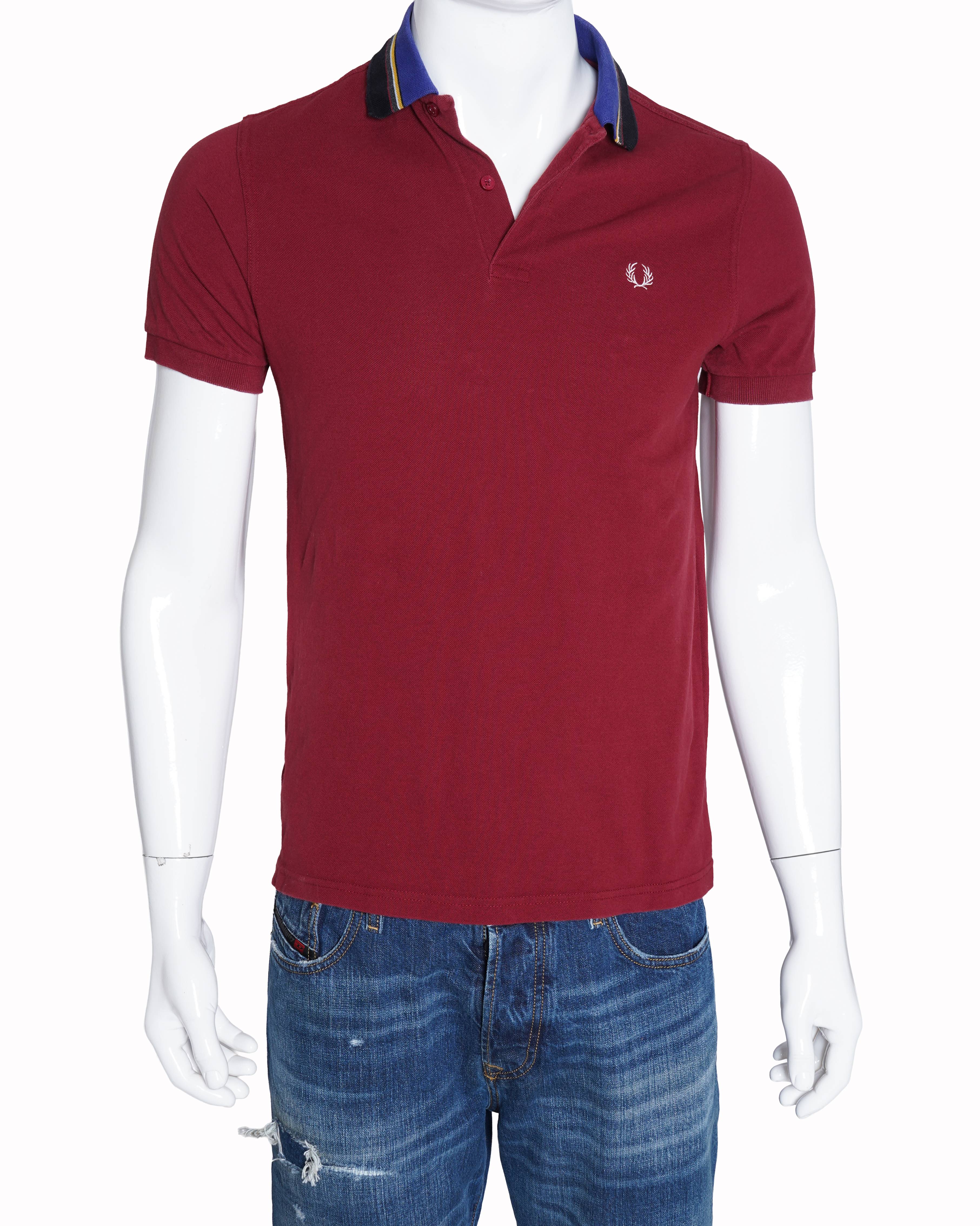 Fred Perry Maroon Polo T-Shirt