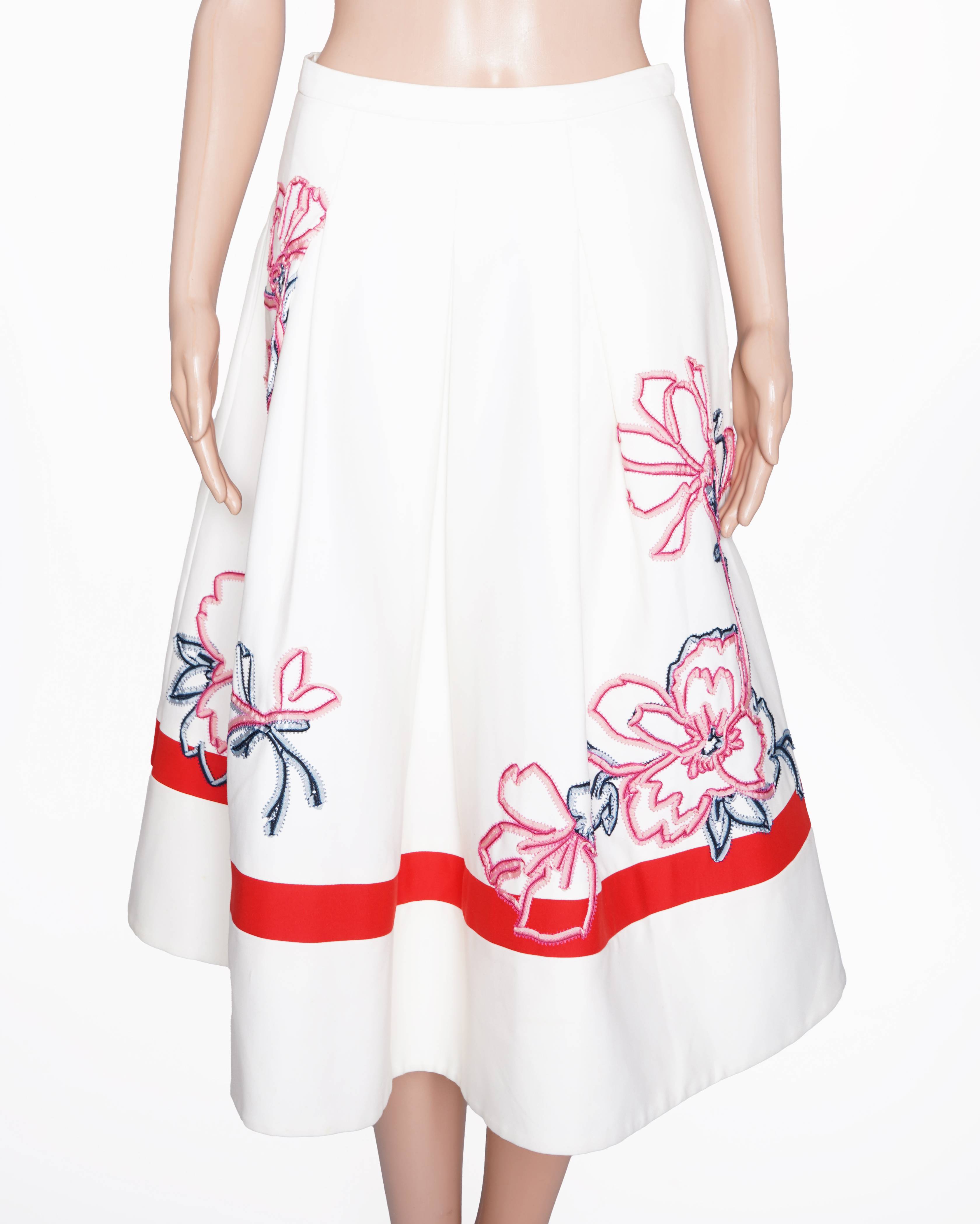 Karen Millen Applique Floral Skirt
