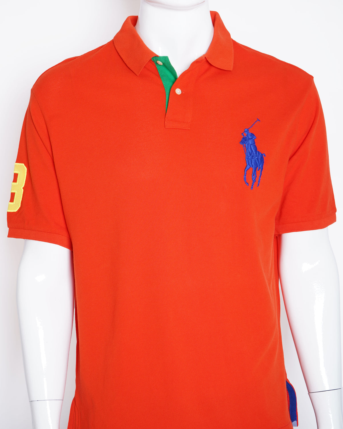 Ralph lauren red- orange half sleeve polo tshirt for men