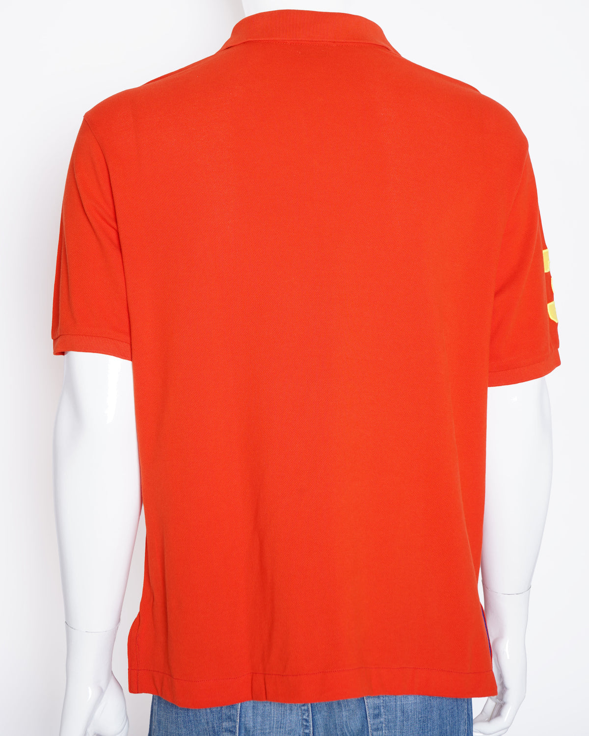 Ralph lauren red- orange half sleeve polo tshirt for men