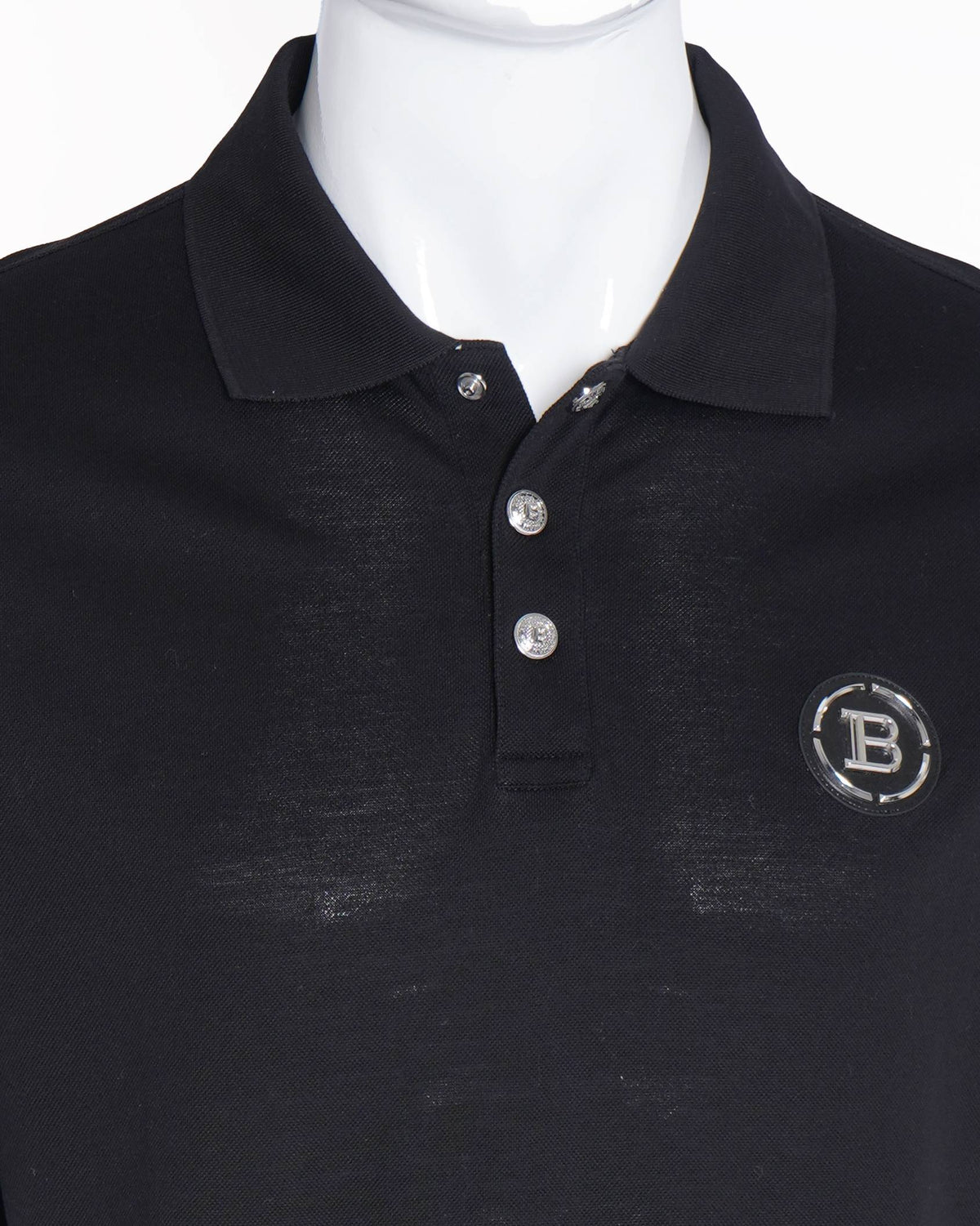 New Balmain Black Polo Tshirt