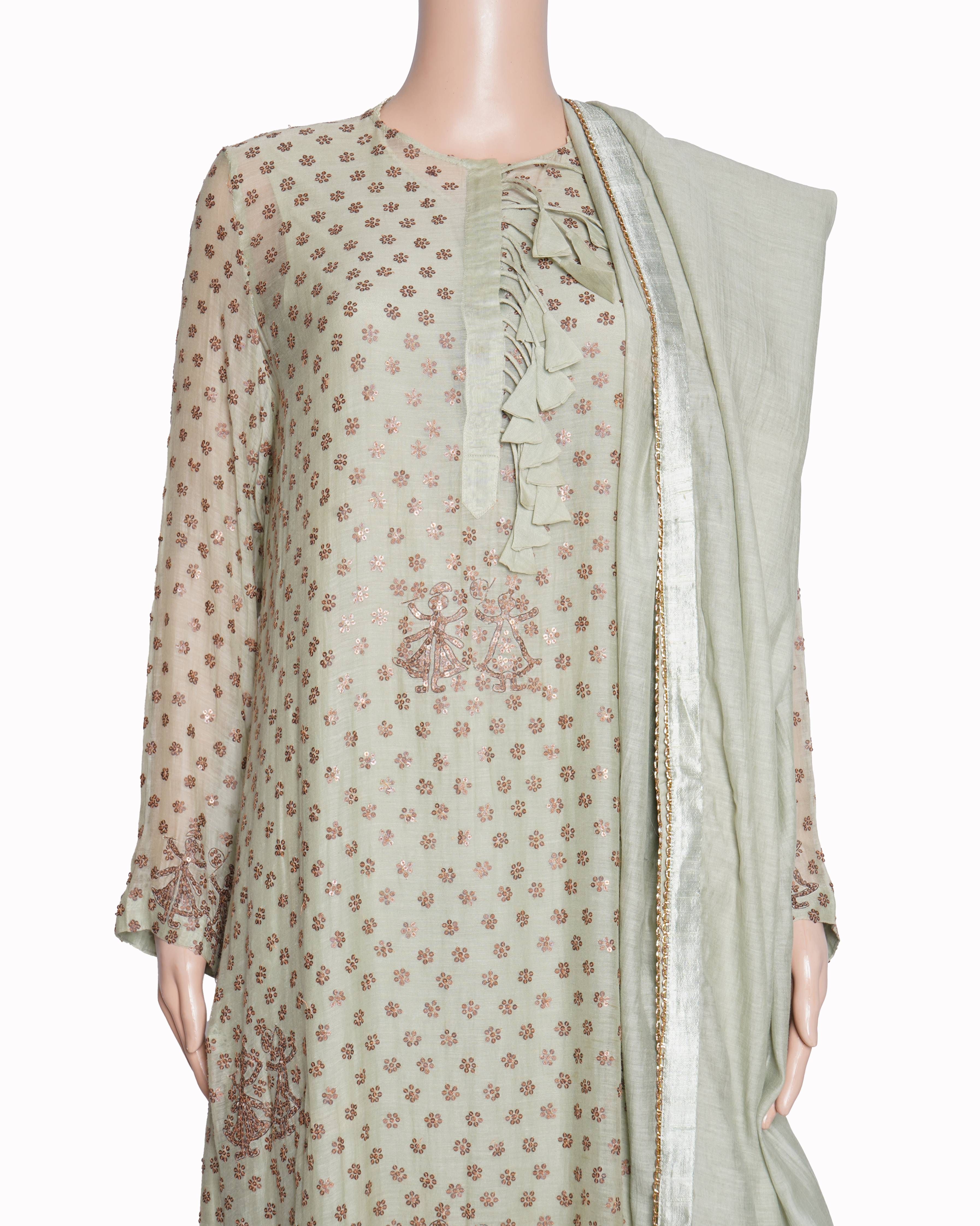 Anamika Khanna Sequins Embroidered Kurta set of 4