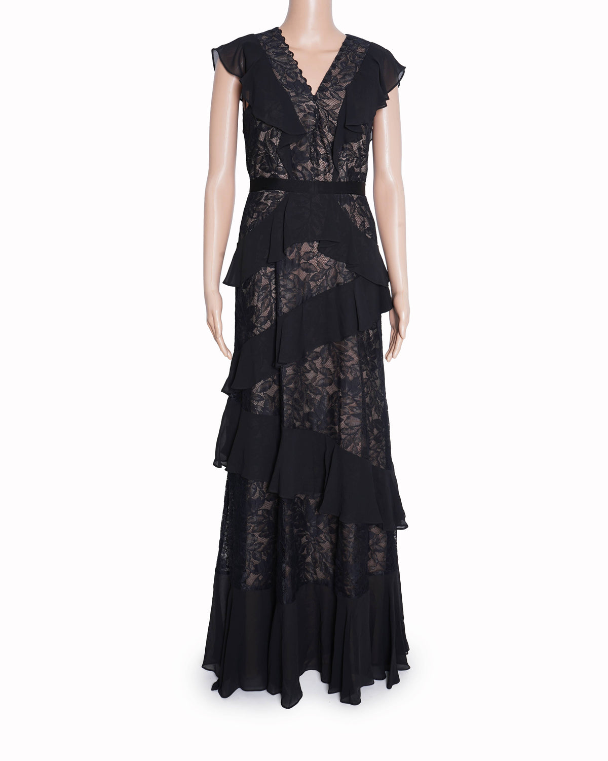 New BCBG Max Azria Ruffle Dress In Black