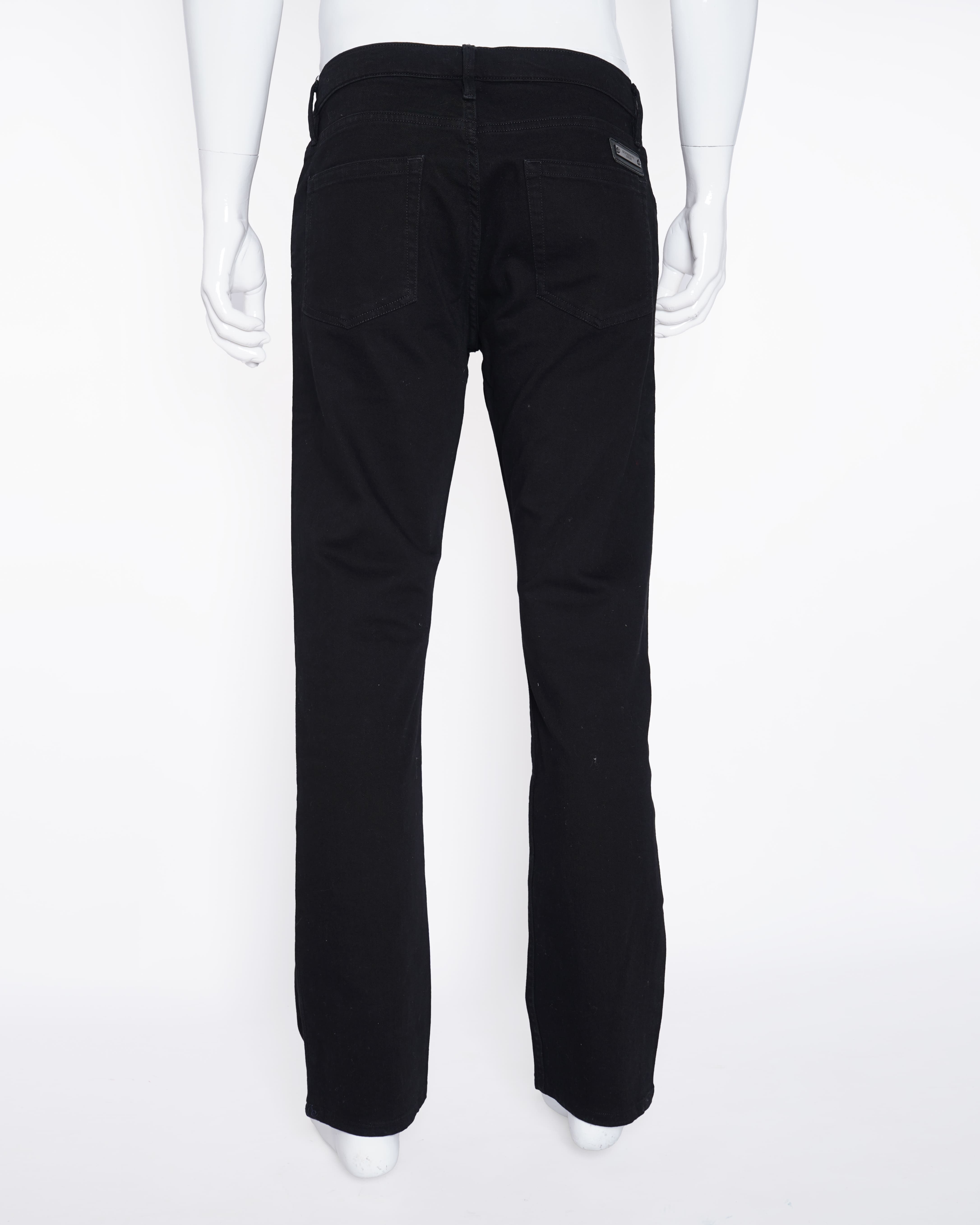 Burberry brit black straight fit jeans