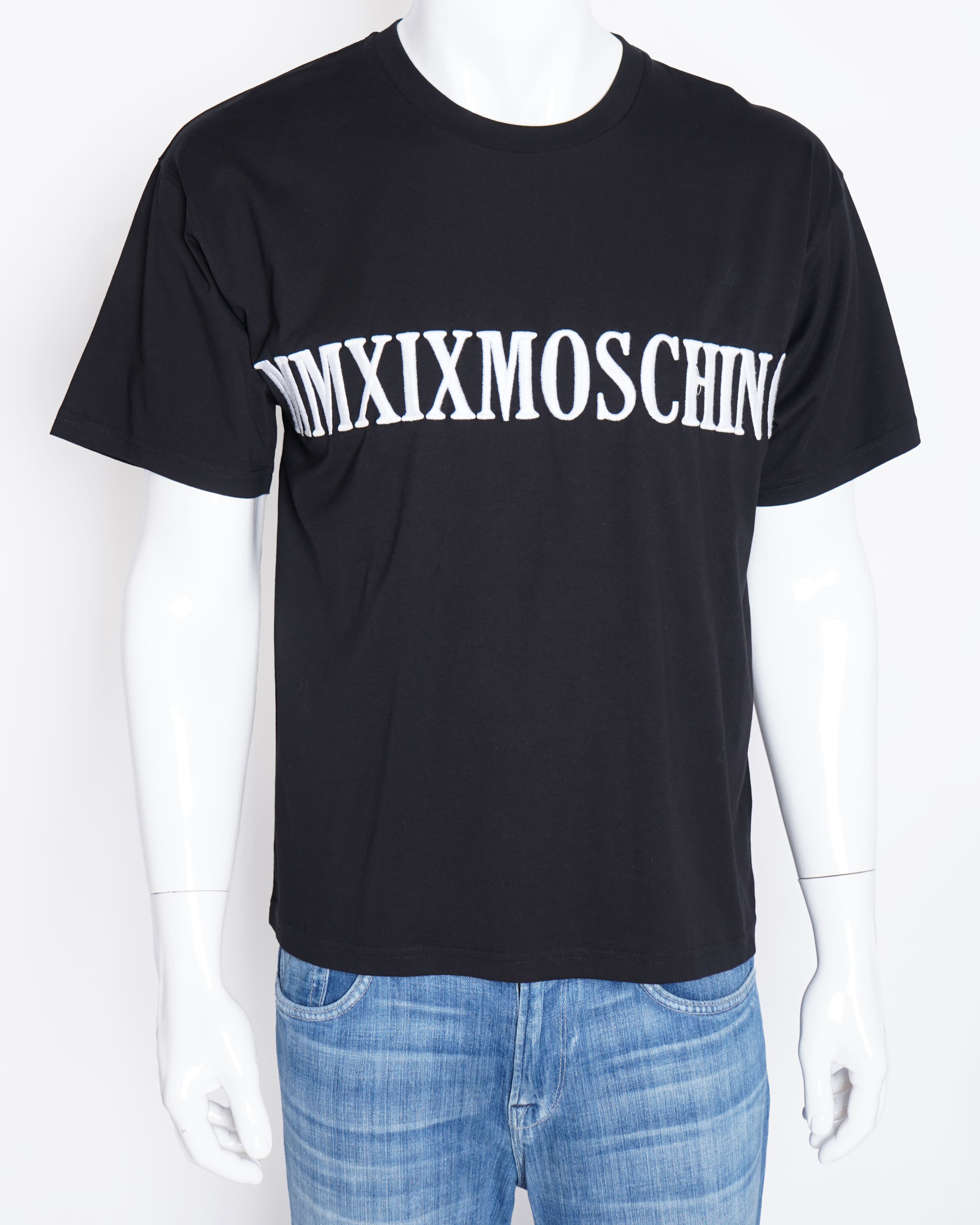 Moschino black half sleeve shirt for men