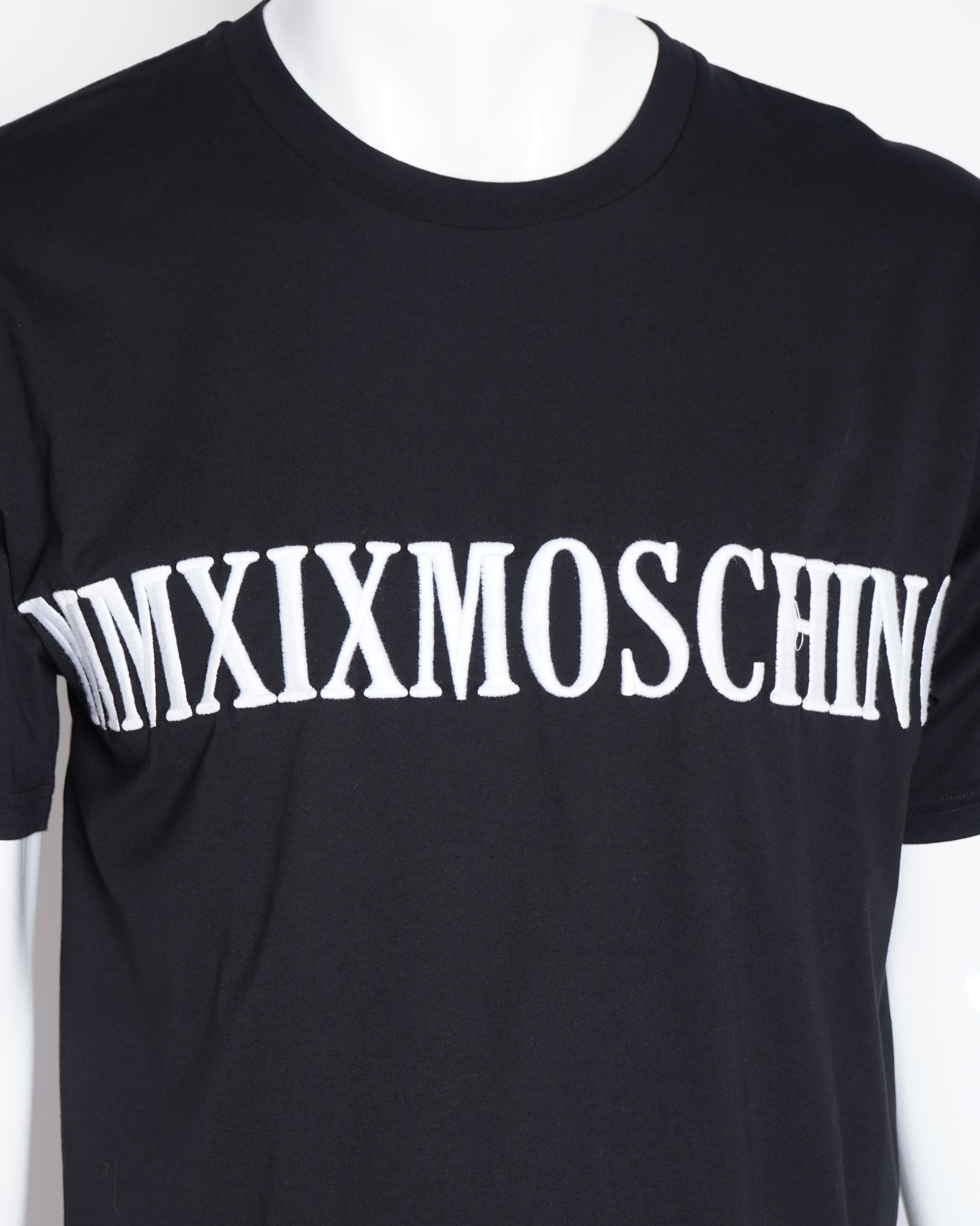 Moschino black half sleeve shirt for men