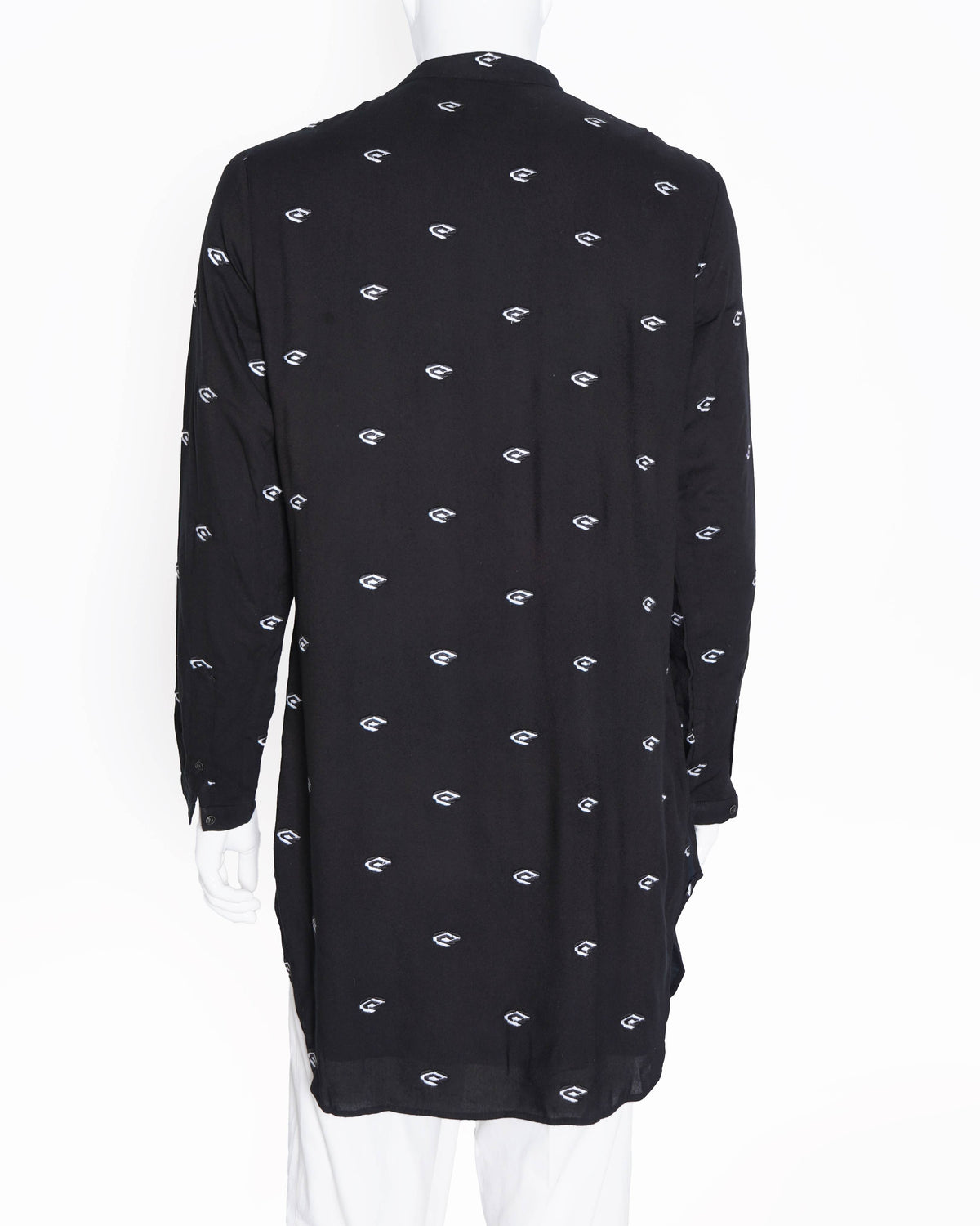 Kunal Rawal black printed kurta