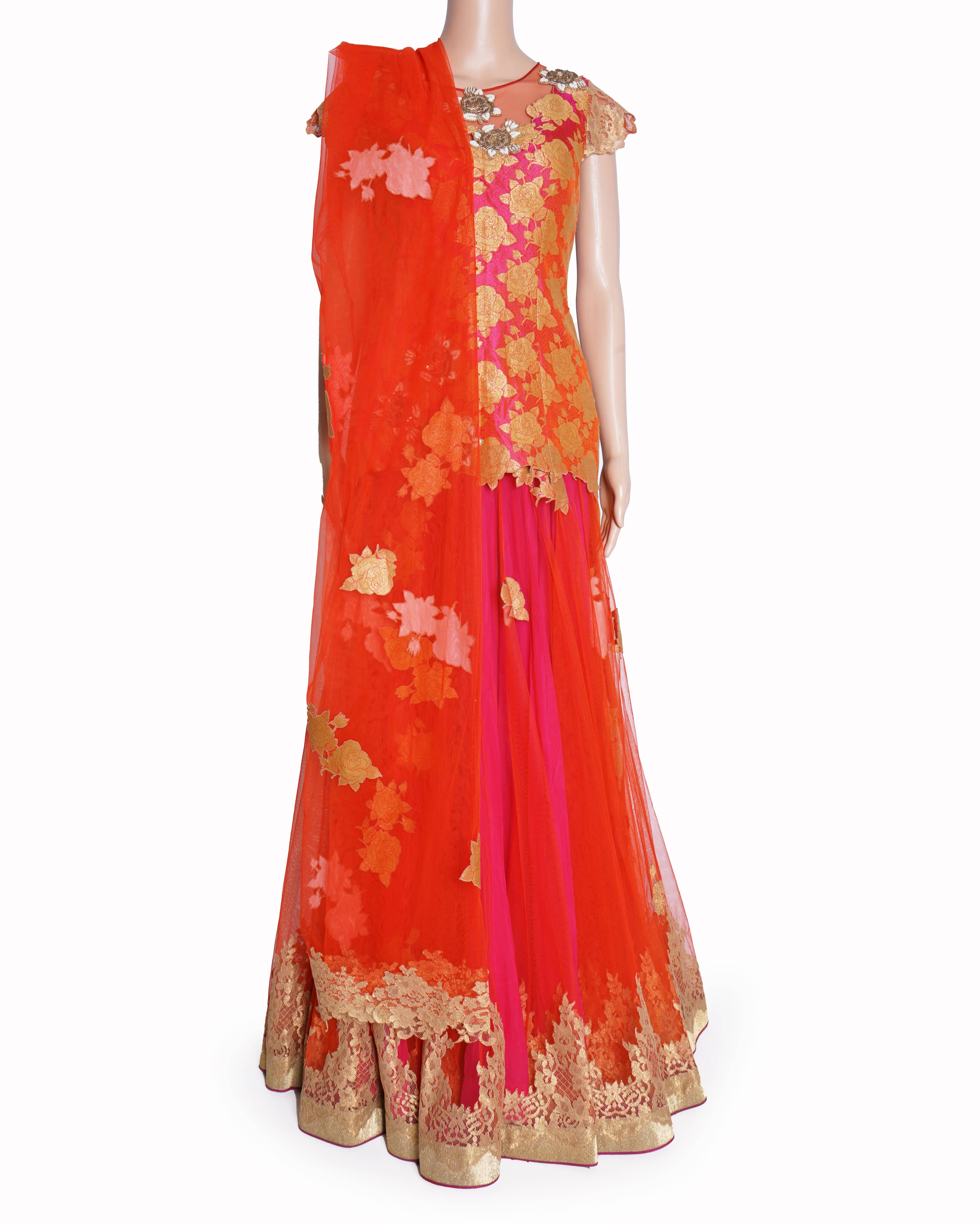 Shantanu Goenka embellished long dress with dupatta