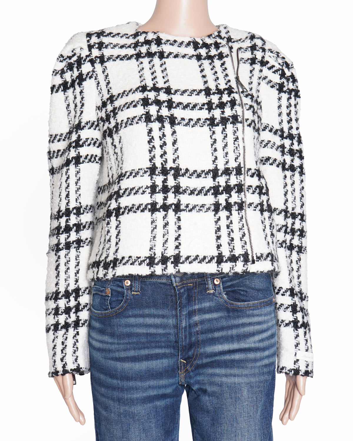 New Ted Baker Women's Cropped Jacket With Exaggerated Shoulder
