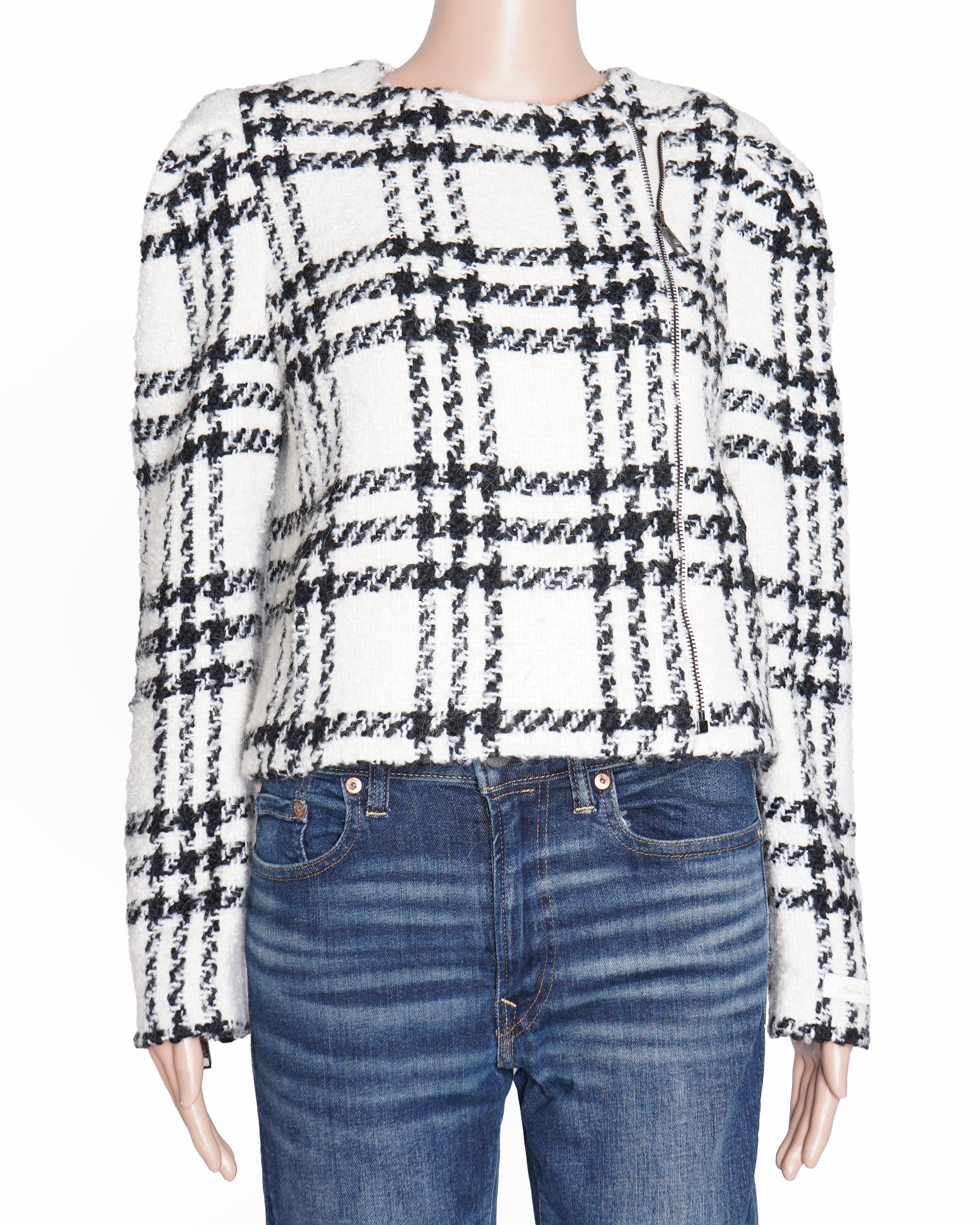 New Ted Baker Women's Cropped Jacket With Exaggerated Shoulder