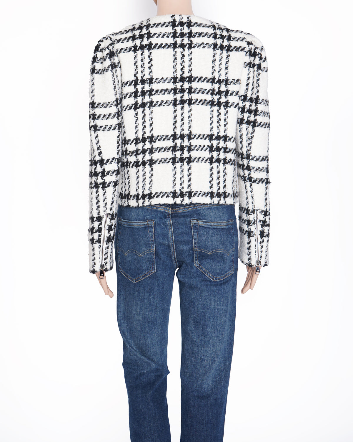 New Ted Baker Women's Cropped Jacket With Exaggerated Shoulder