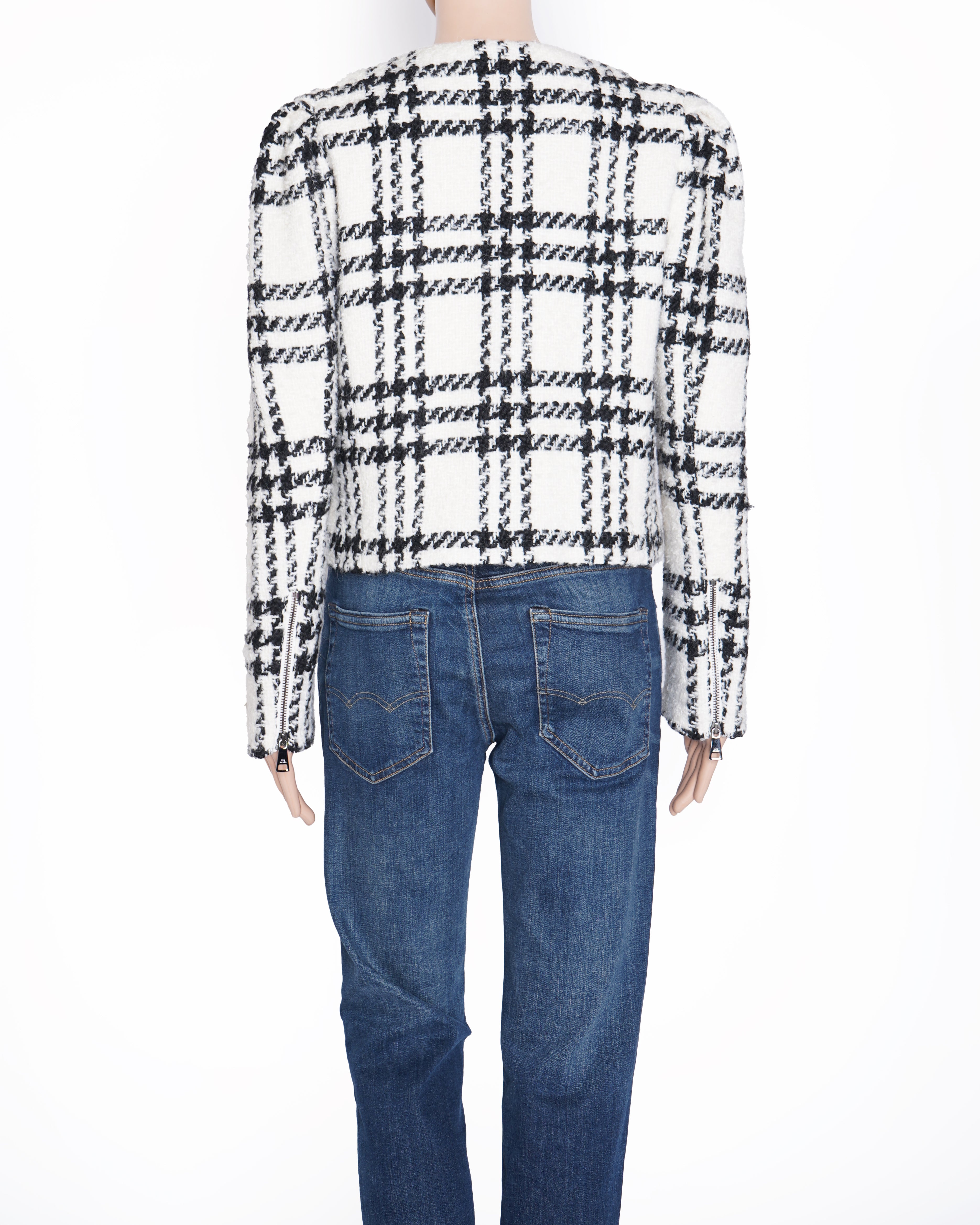 New Ted Baker Women's Cropped Jacket With Exaggerated Shoulder