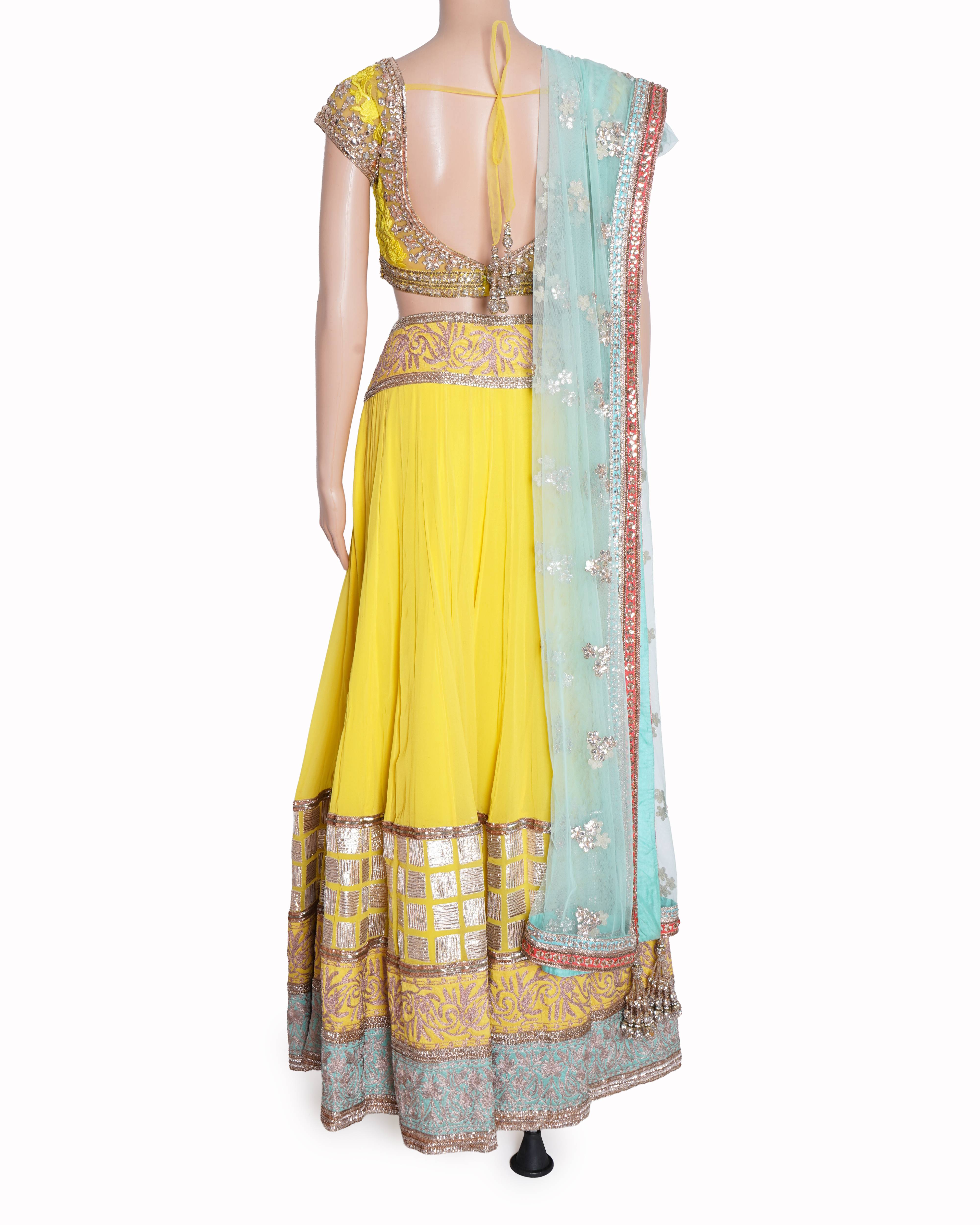 Manish Malhotra Embroidered Lehenga Set of 4