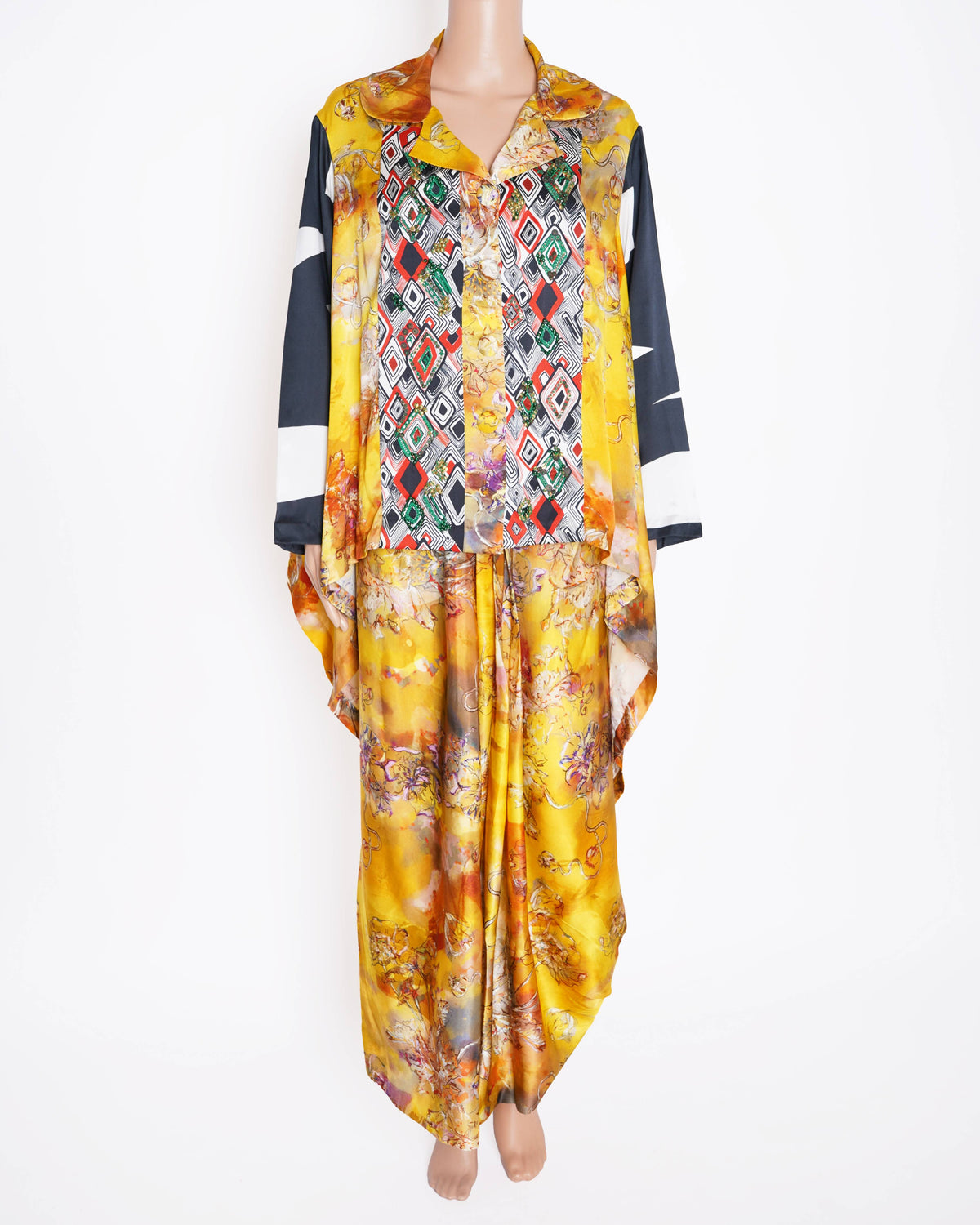 New AK-OK by Anamika Khanna 2 piece set in Yellow