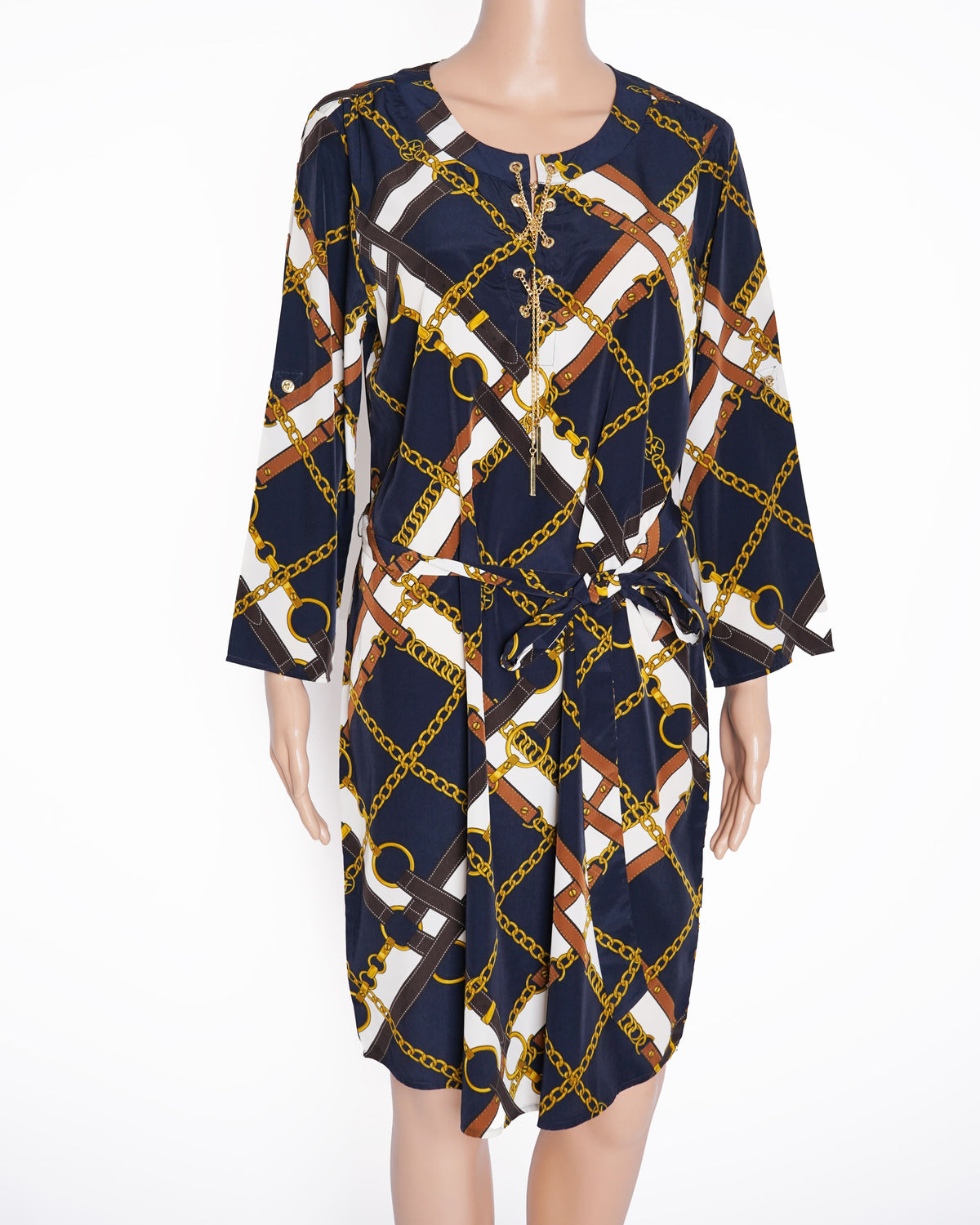Michael kors Multicolour printed dress with belt