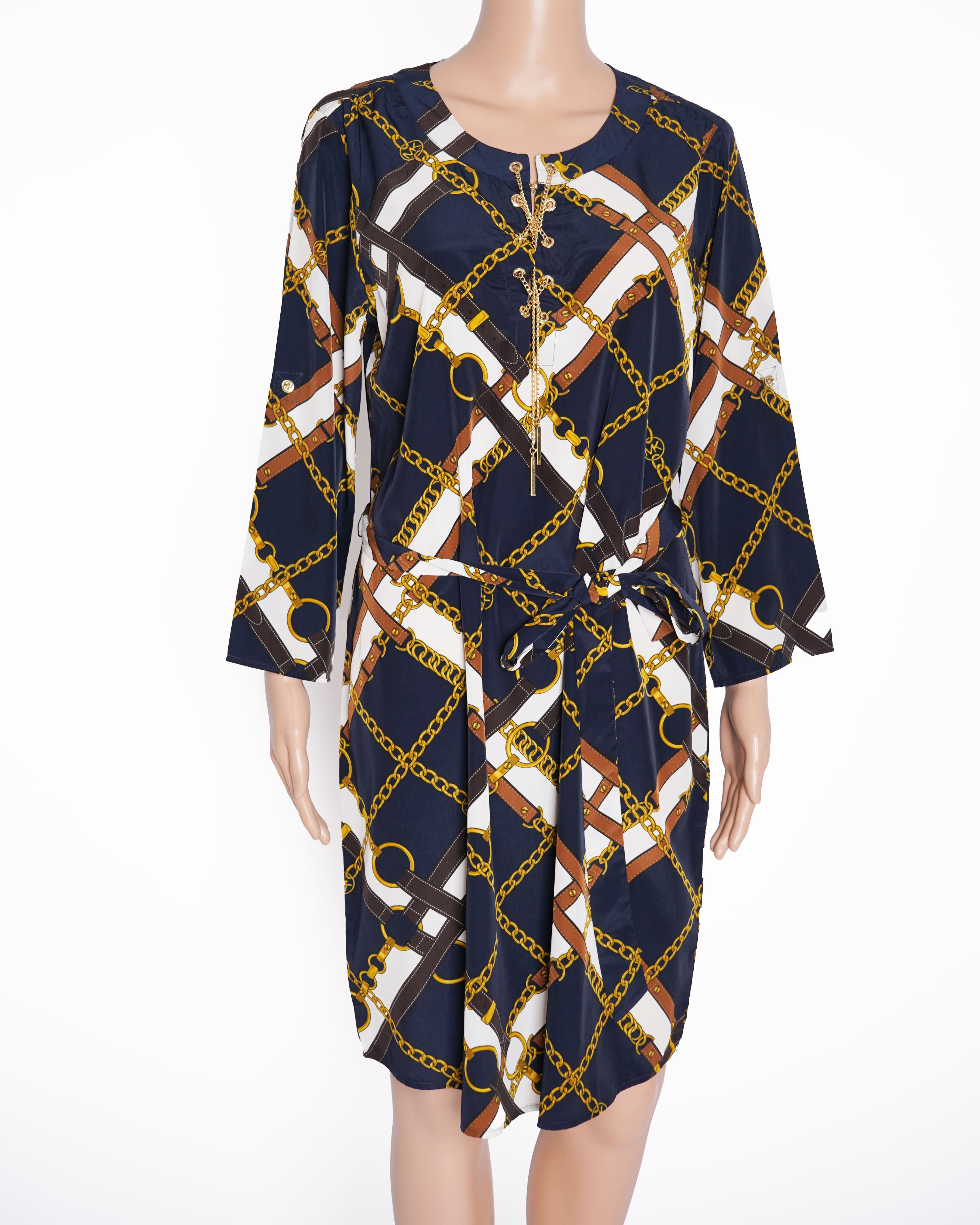 Michael kors Multicolour printed dress with belt