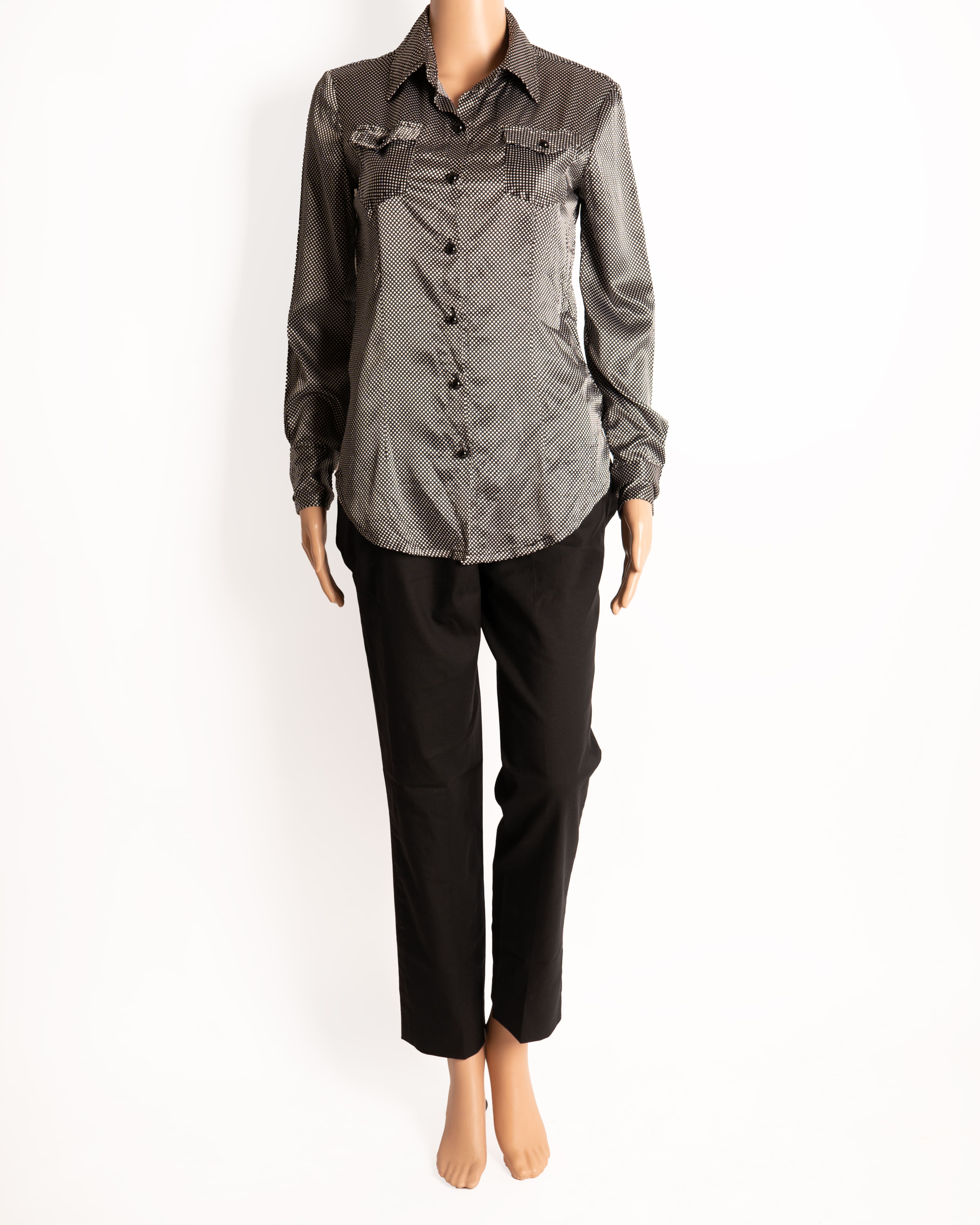 BCBG Shirt black and white