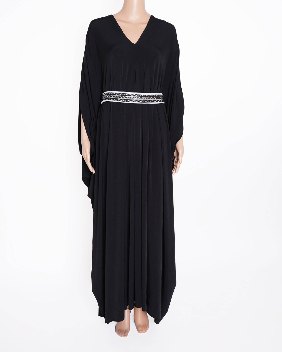 New Shantanu and Nikhil Kaftan-Style Dress In Balck