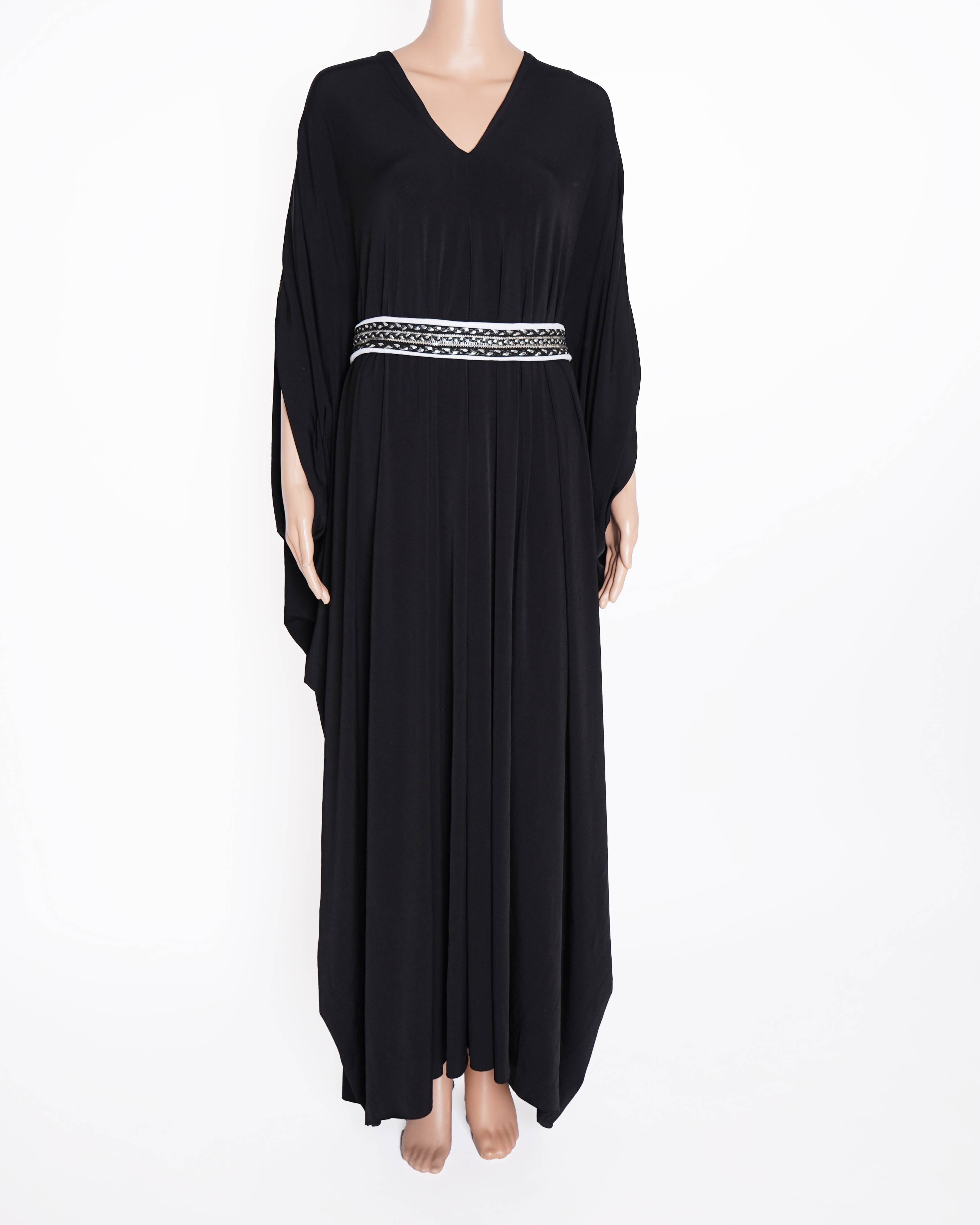 New Shantanu and Nikhil Kaftan-Style Dress In Balck